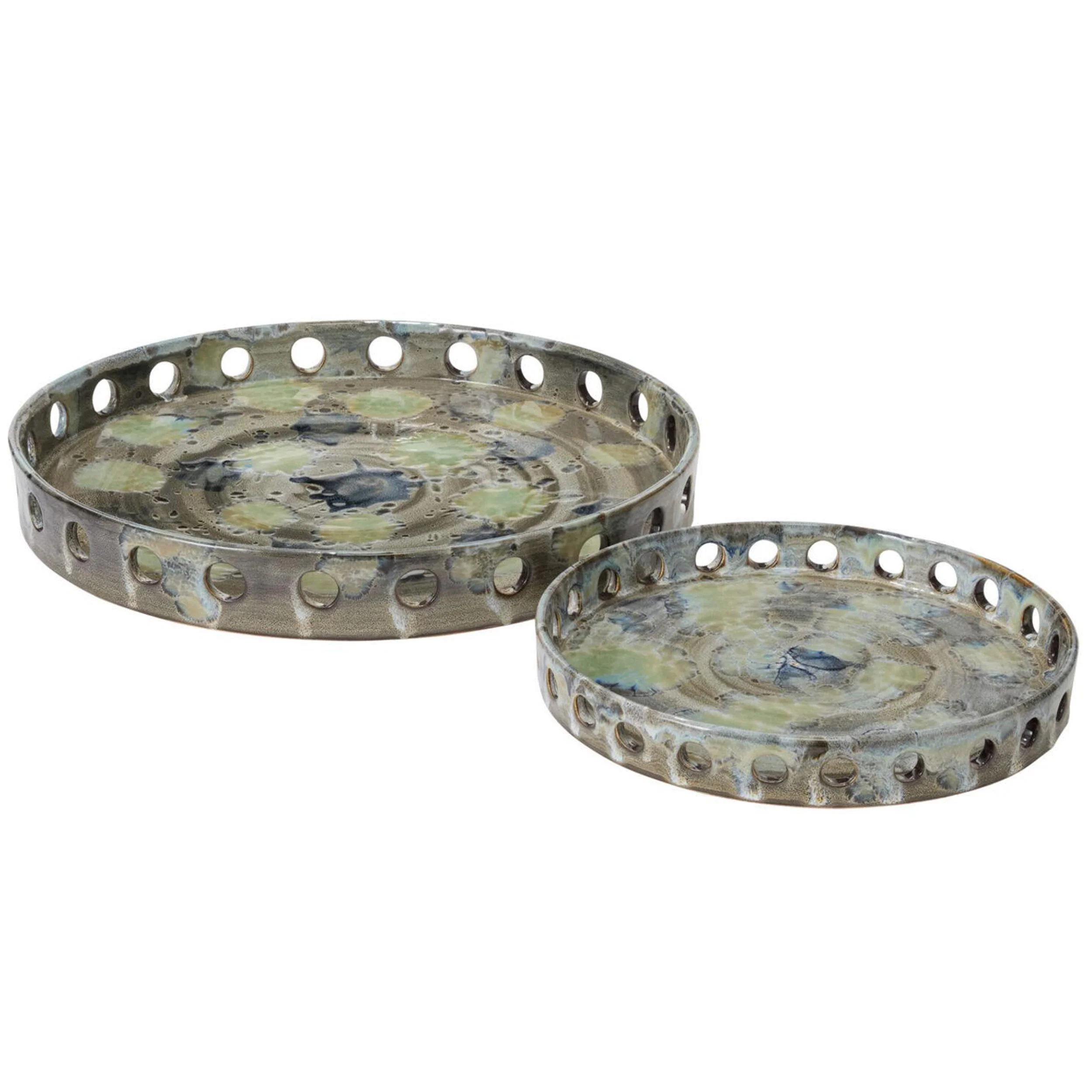 Verdelle Ceramic Tray, Green - Image 6