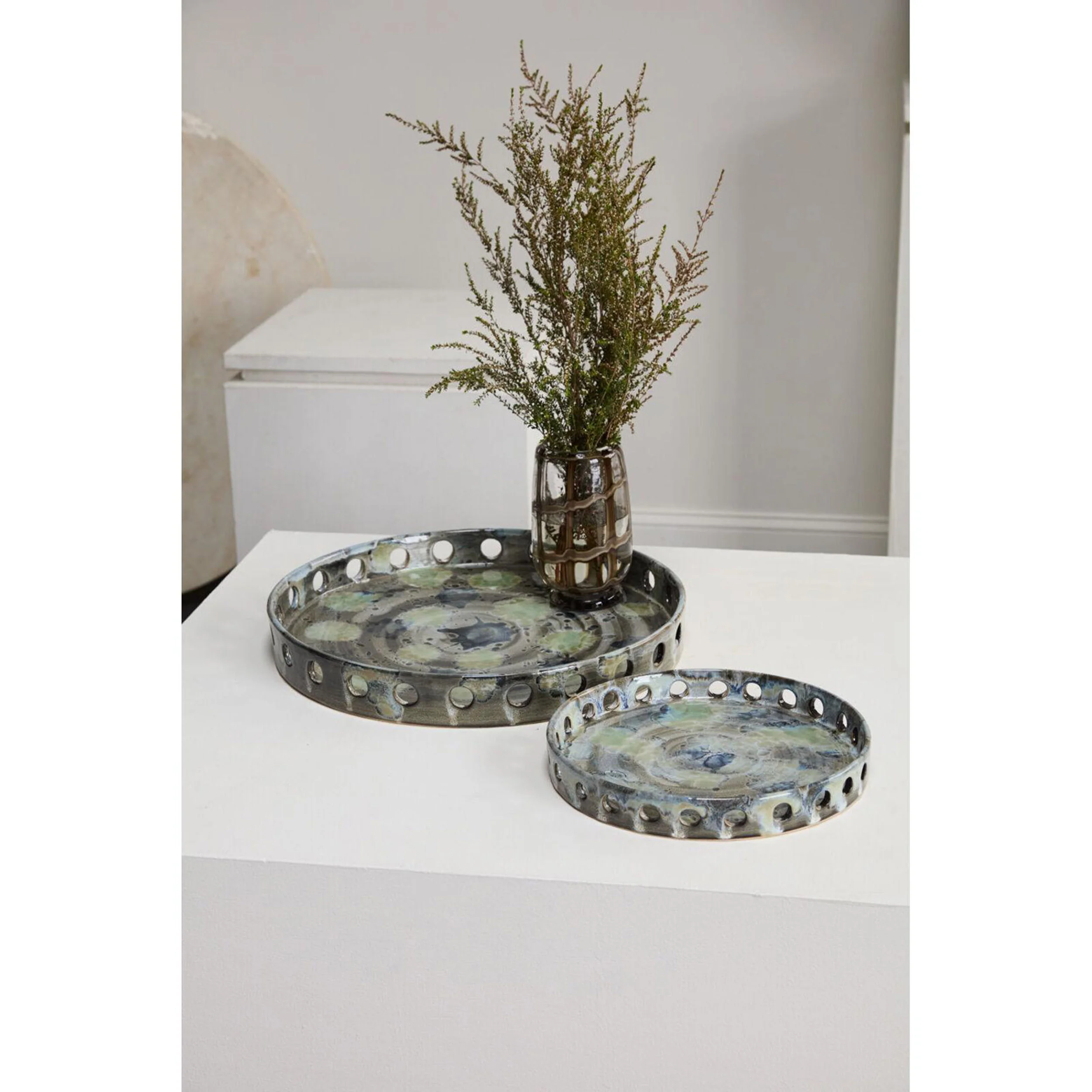 Verdelle Ceramic Tray, Green - Image 8