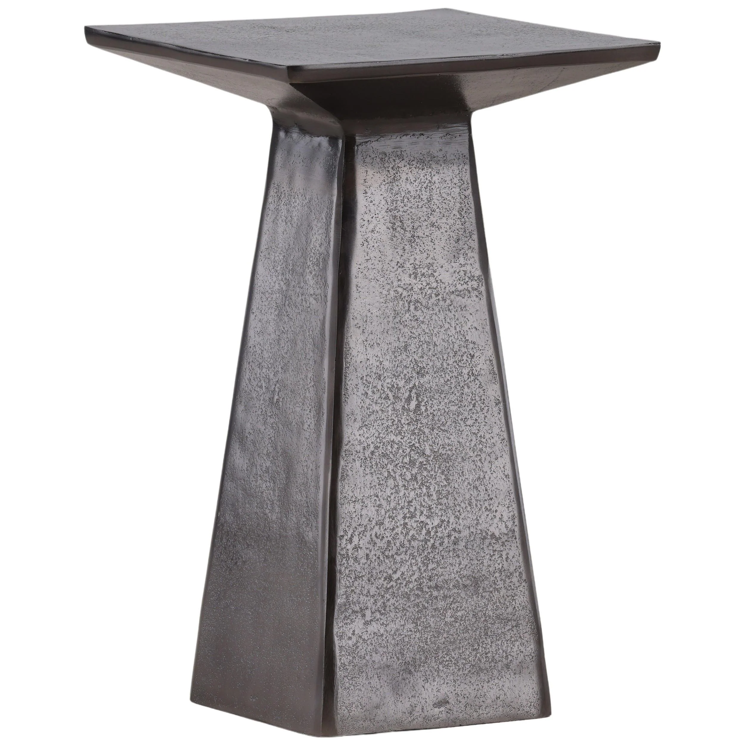 Vernell Side Table, Antique Nickel