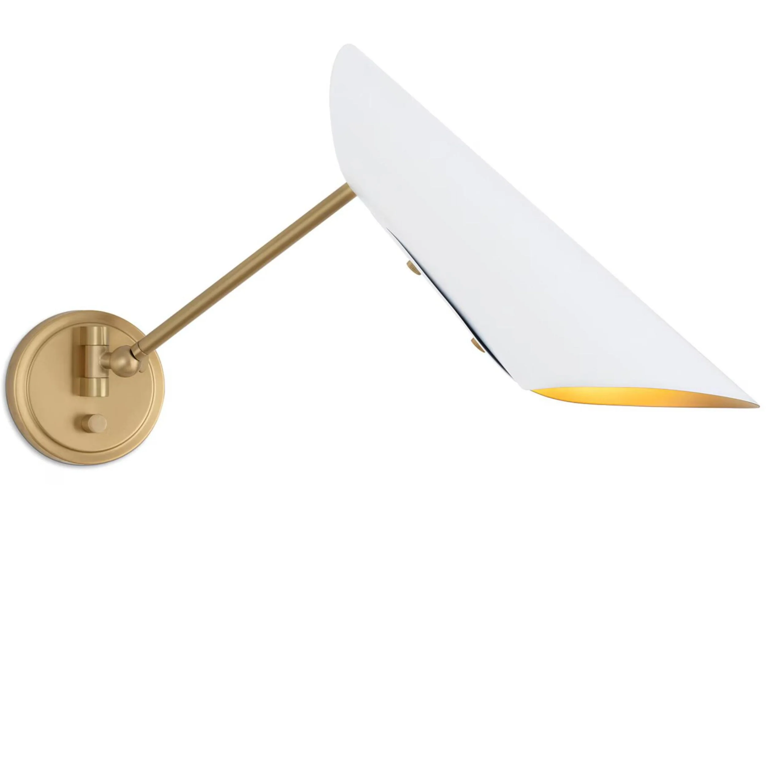 Vest Single Arm Sconce, White - Image 2