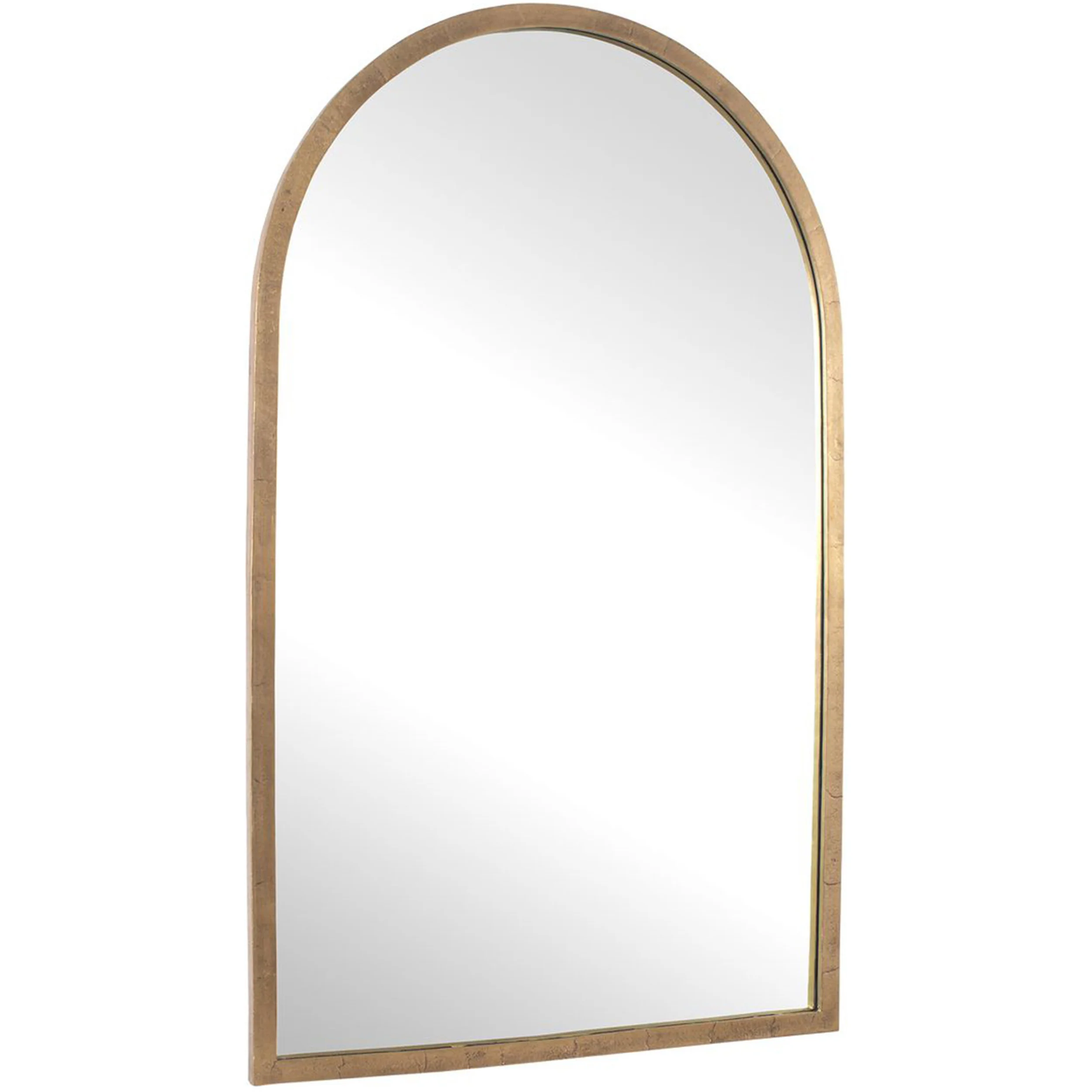 Vestry Arch Mirror, Antique Brass - Image 2