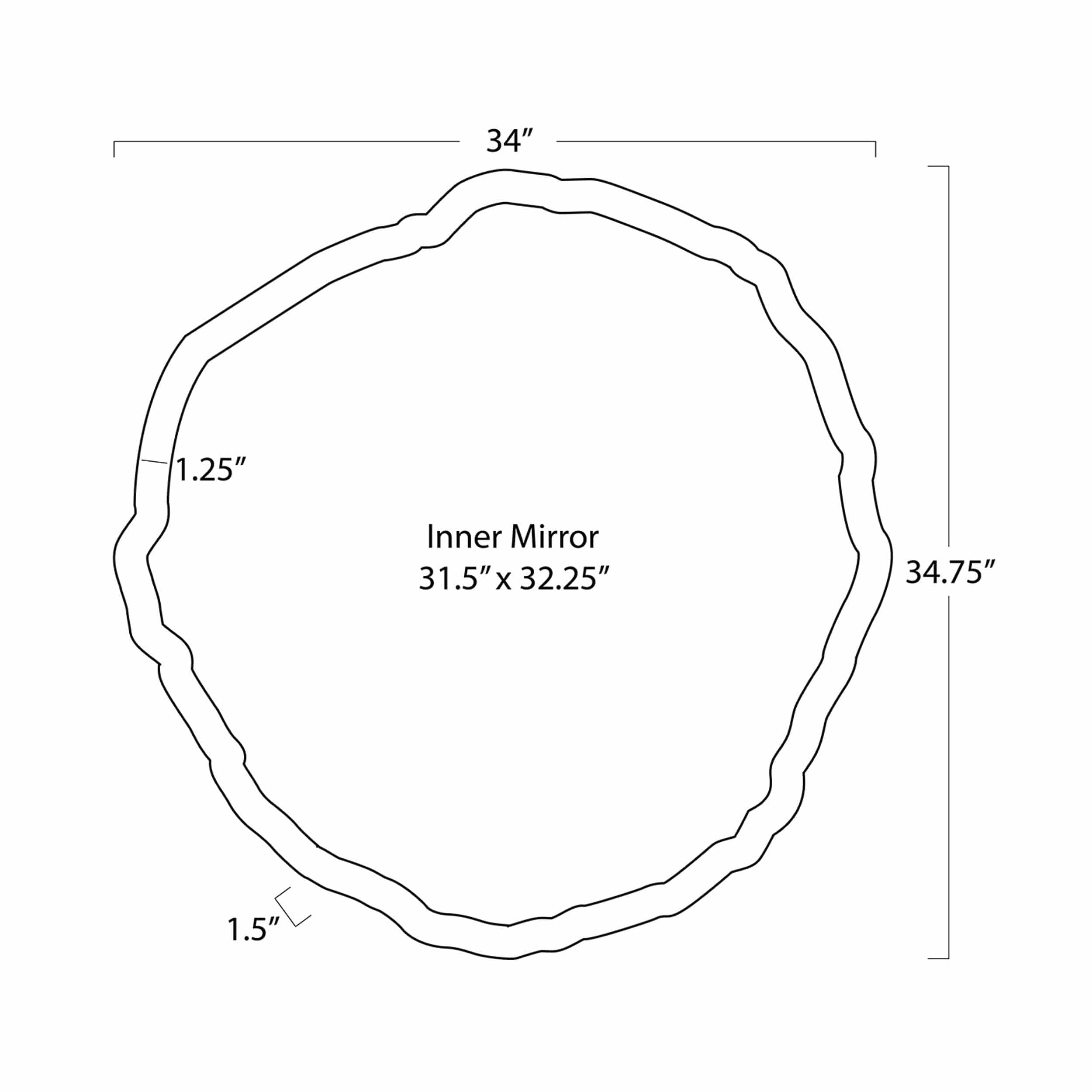 Vine Mirror, Antique Gold - Image 4