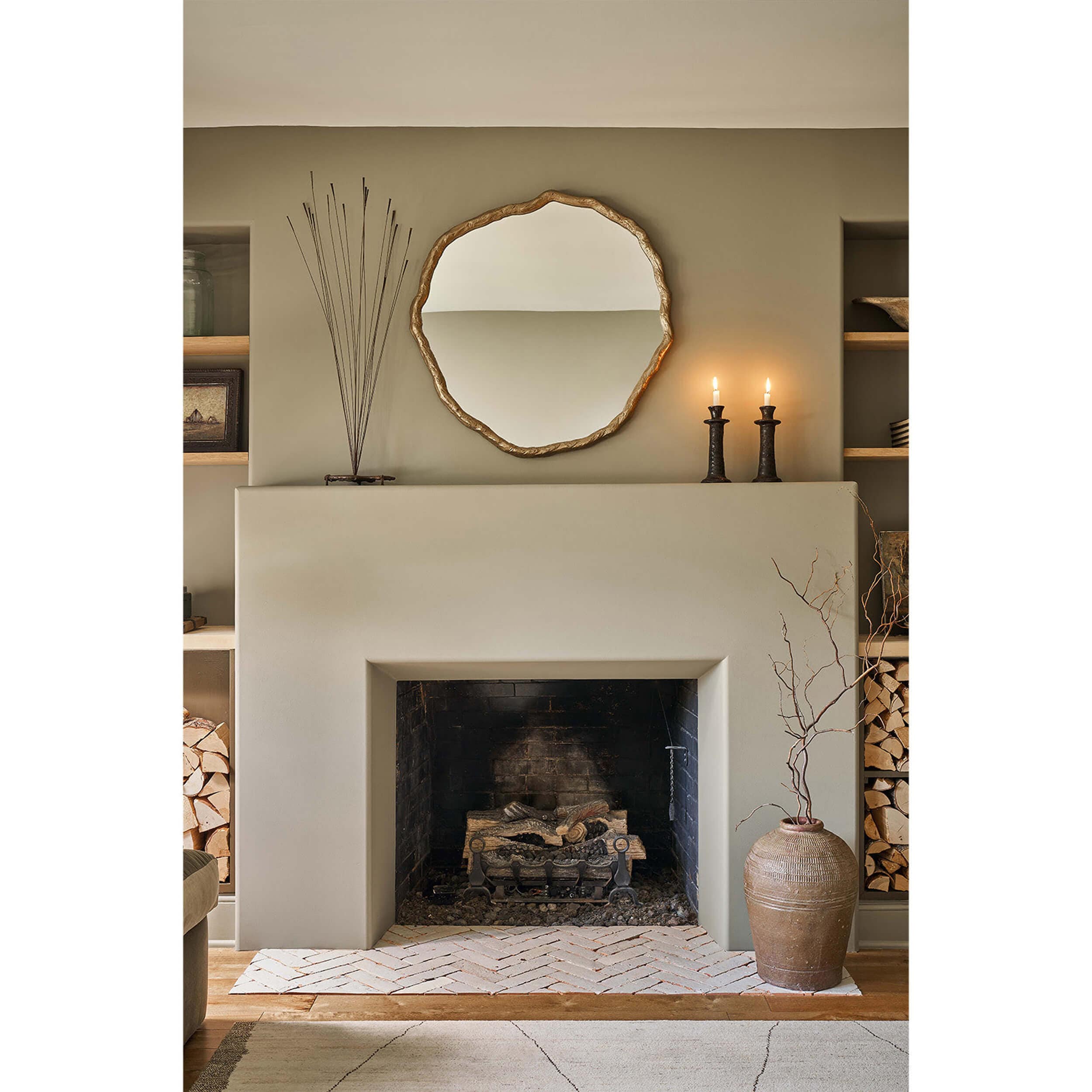 Vine Mirror, Antique Gold - Image 9