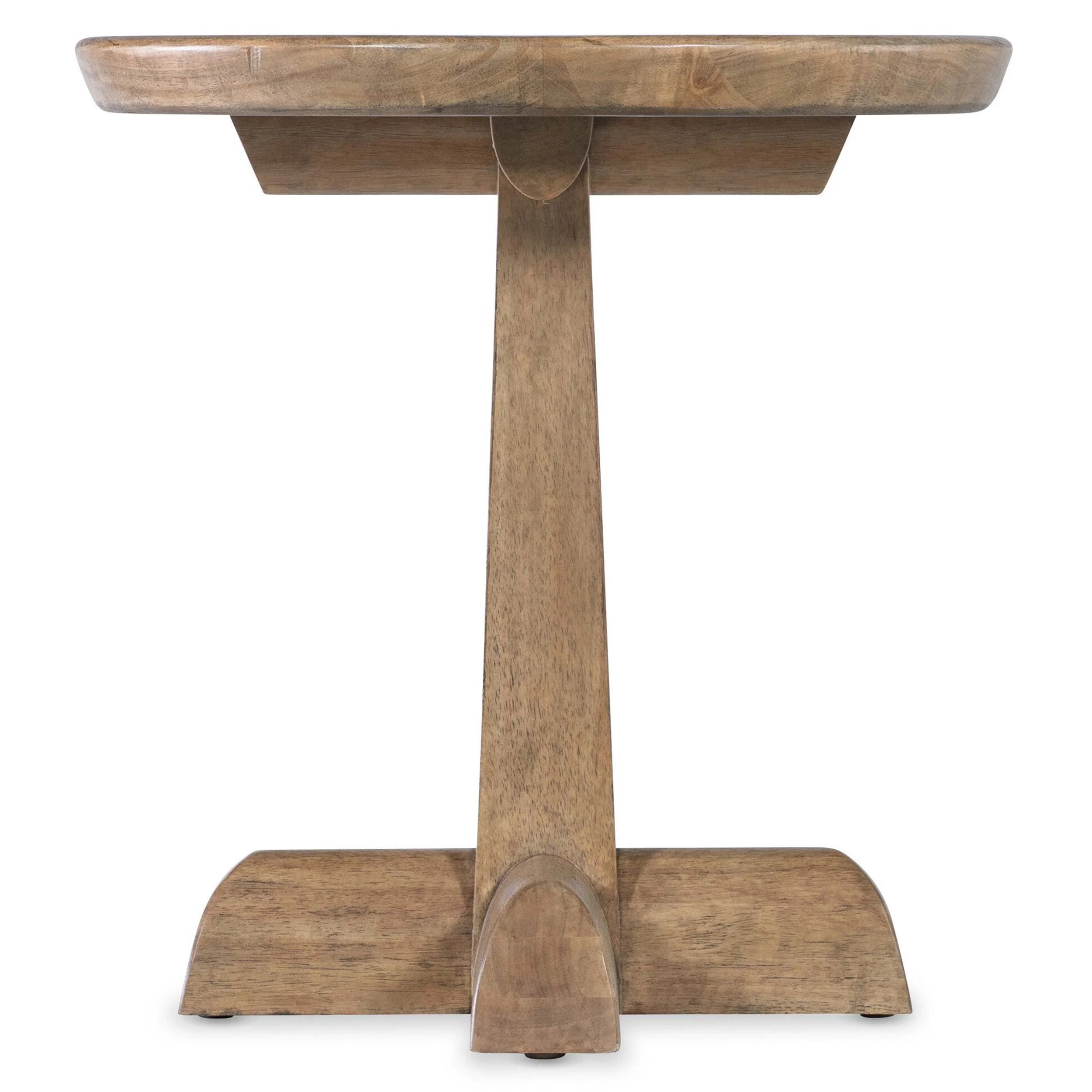Vineyard Row Round Pedestal End Table, Sonoma - Image 3