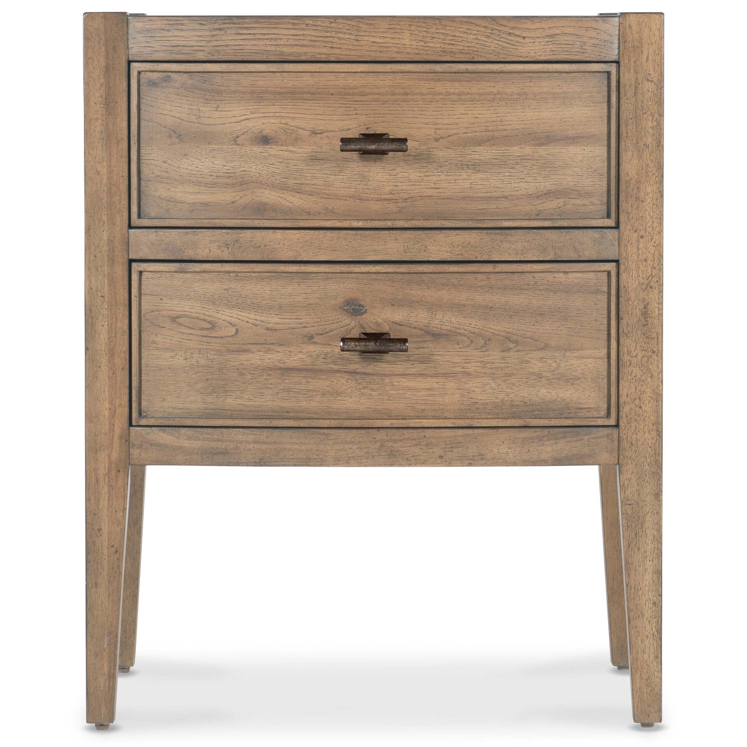 Vineyard Row Two Drawer Nightstand, Sonoma - Image 2