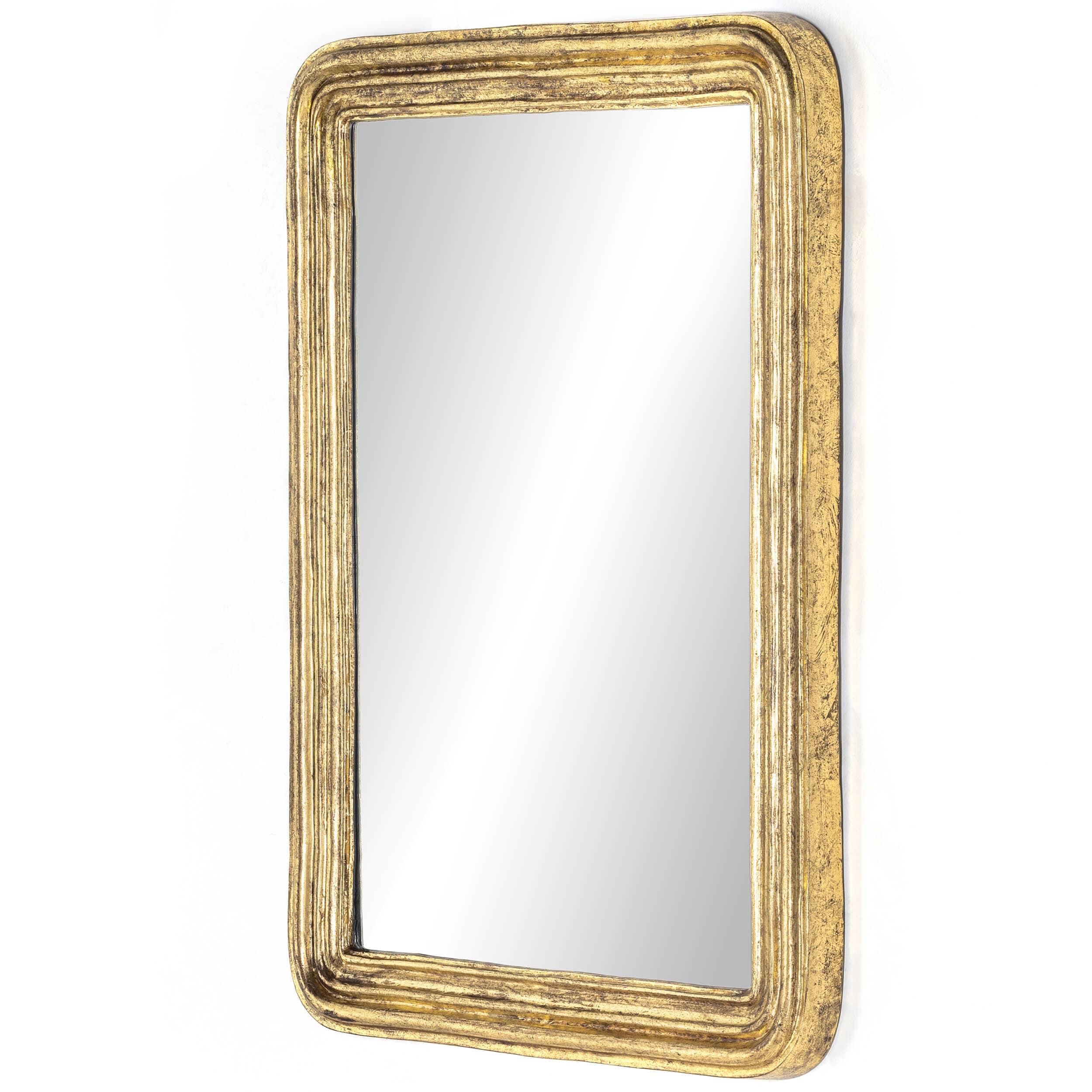 Vintage Louis Mirror, Antique Gold Leaf by Four Hands - Image 2
