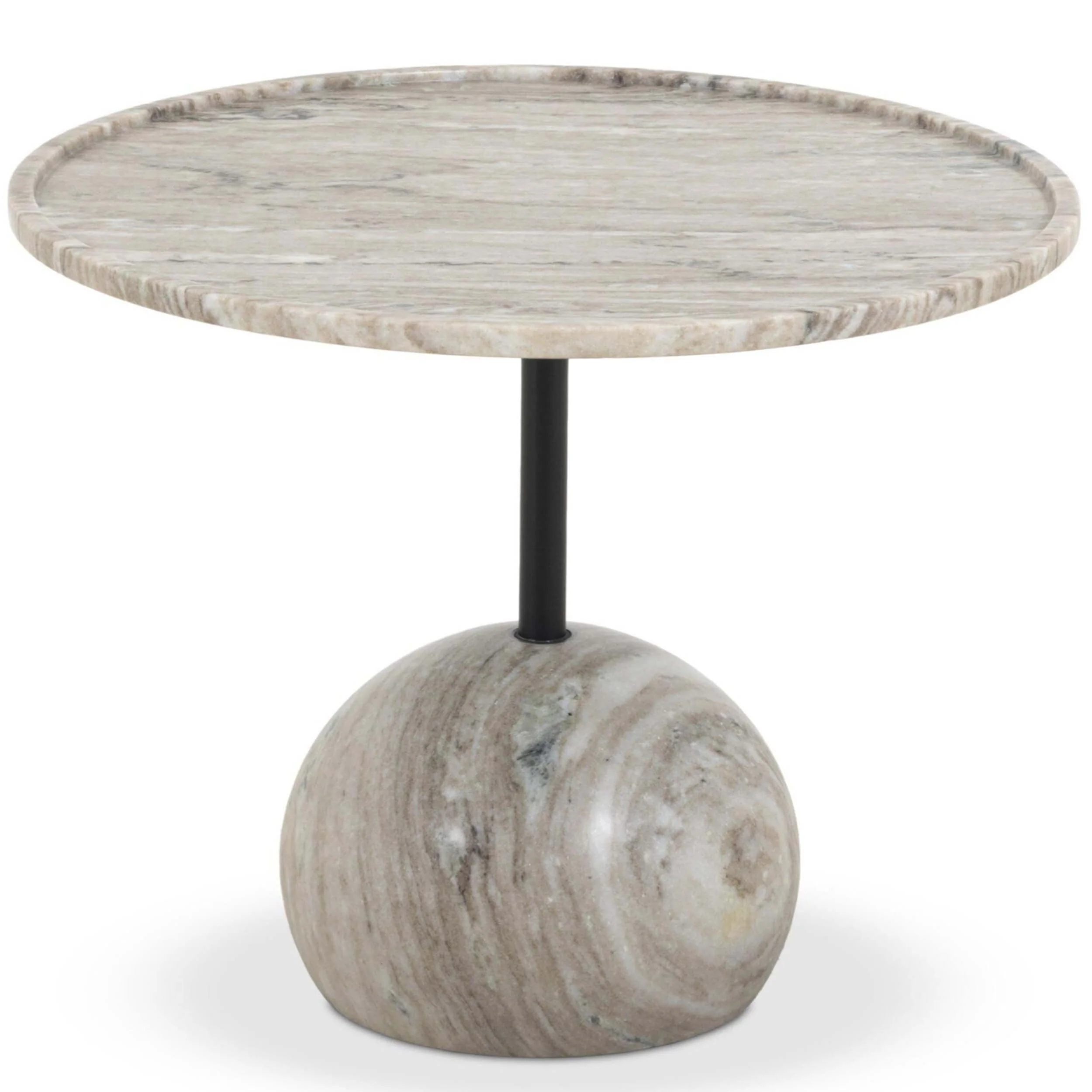 Viola End Table, Antique White Marble by Four Hands