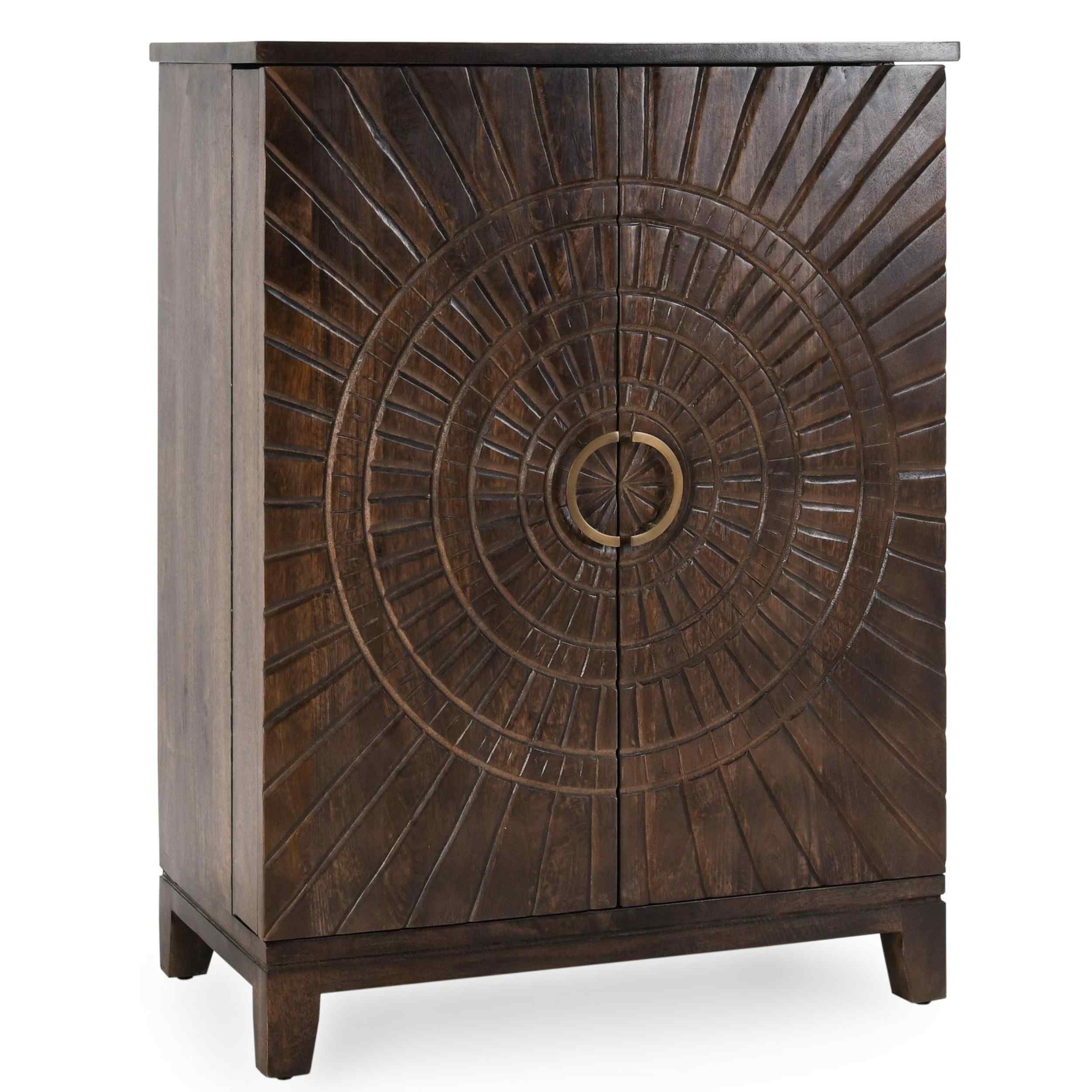 Vivienne Bar Cabinet, Bark Brown
