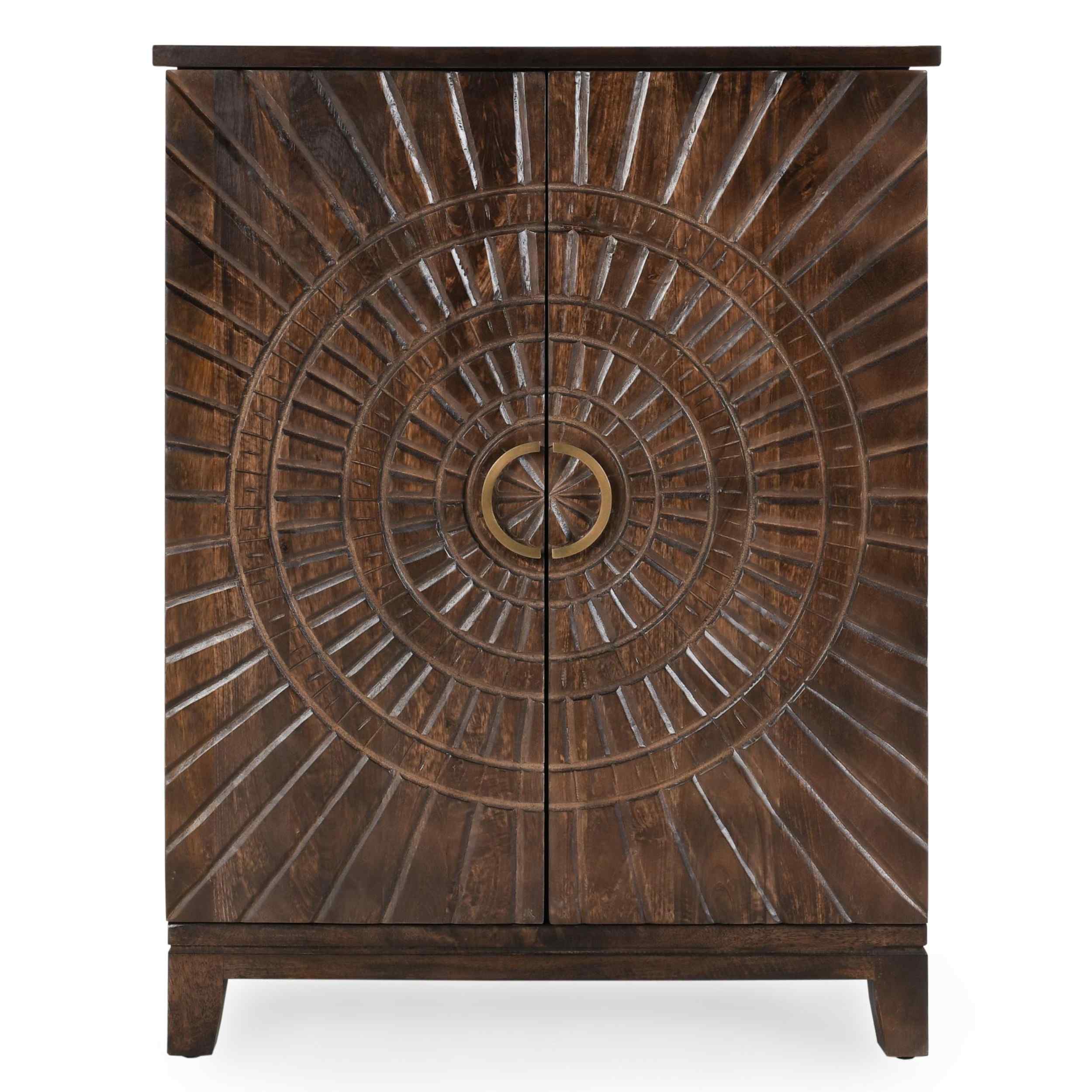Vivienne Bar Cabinet, Bark Brown - Image 2