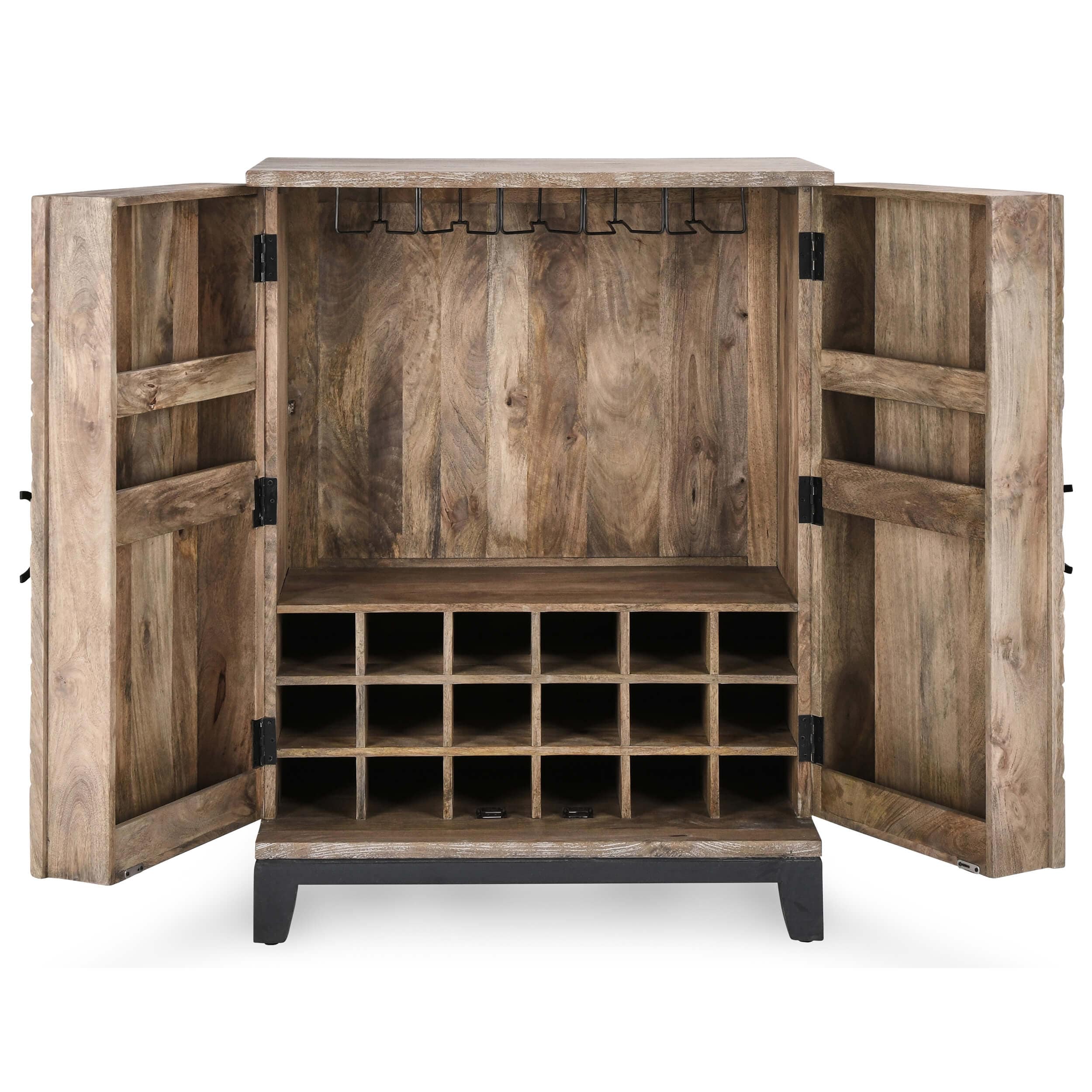 Vivienne Bar Cabinet, Light Gray - Image 5