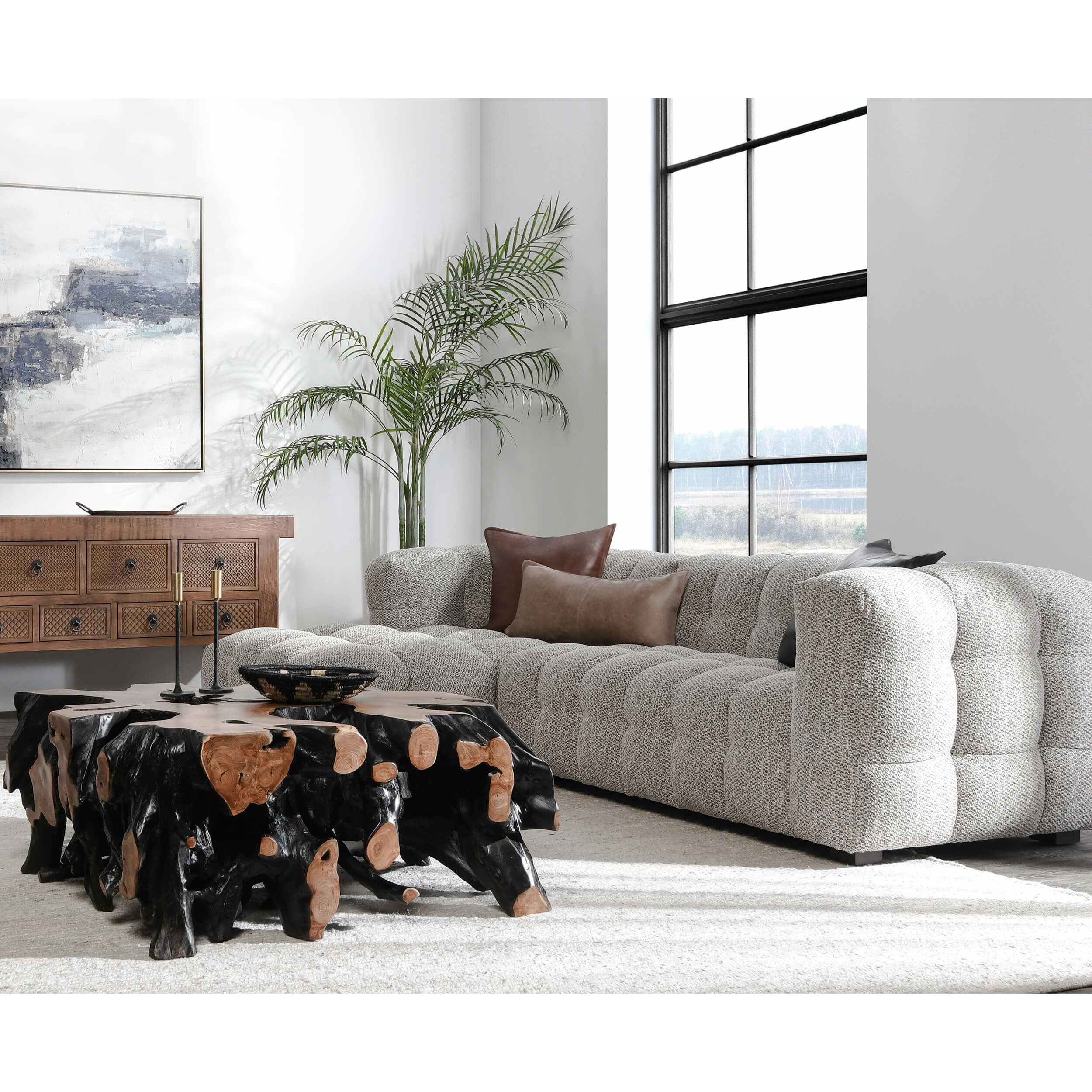 Walter Sectional, Heathered Gray - Image 7