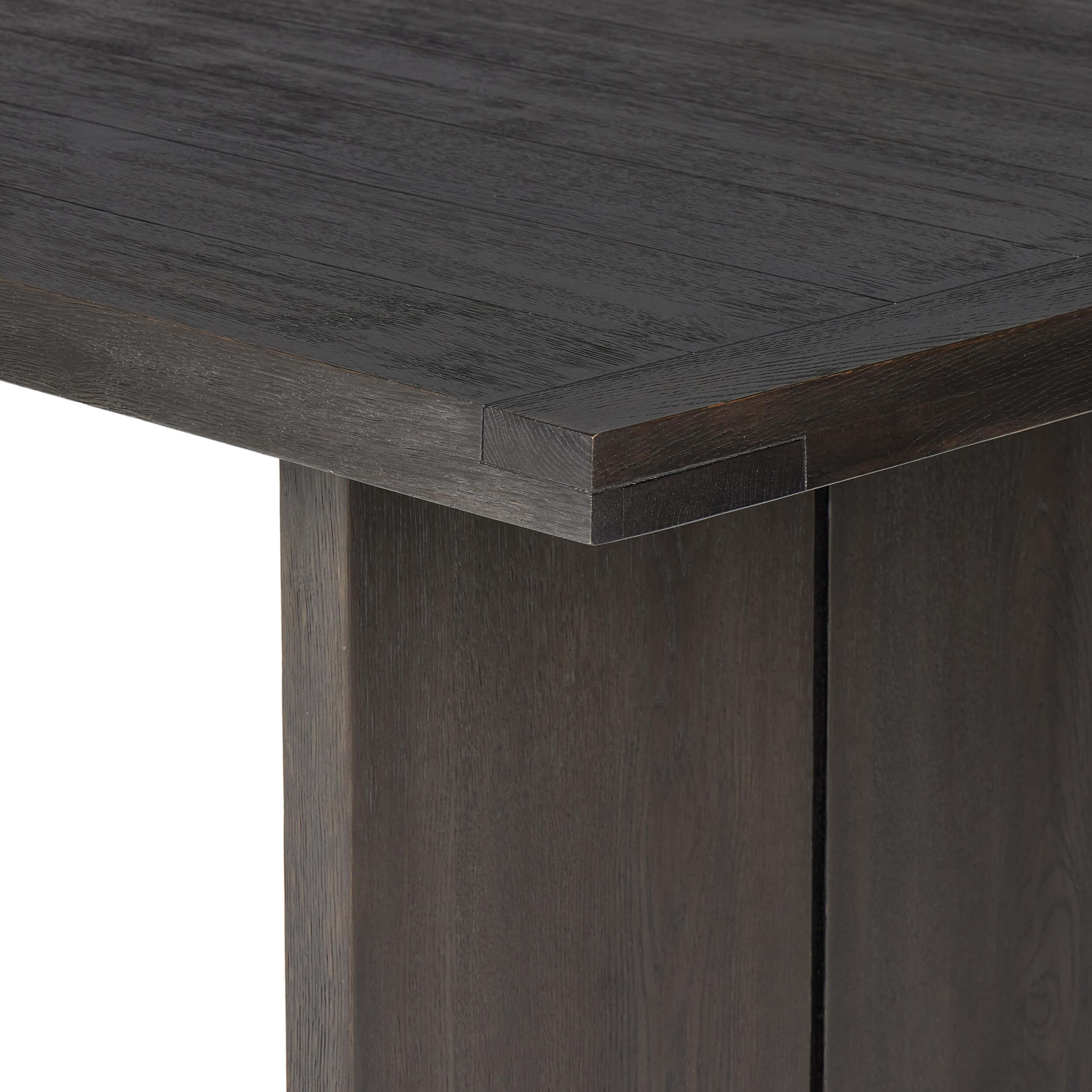 Warby Dining Table, Worn Black Oak by Four Hands - Image 4