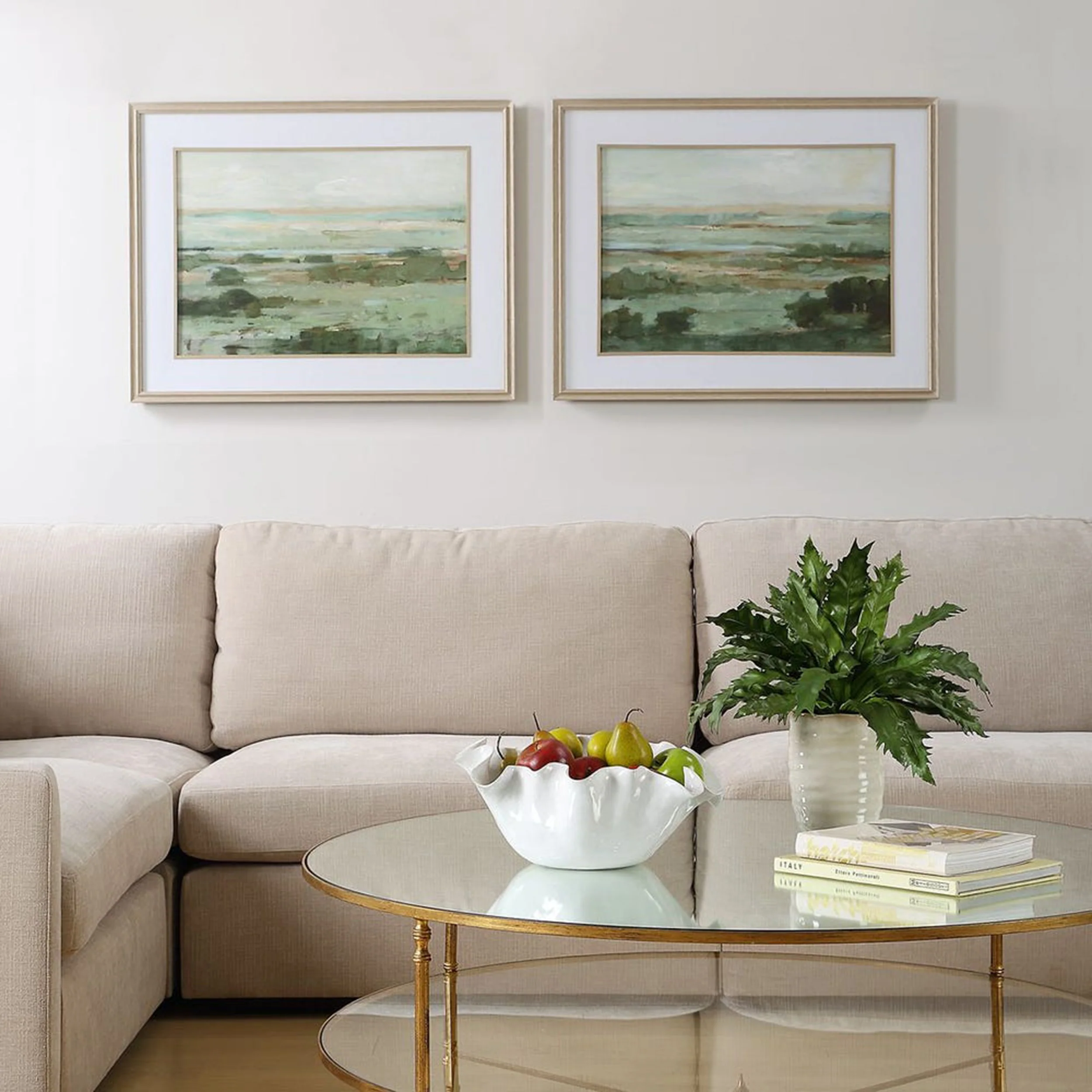 Warm Valley Framed Prints, Natural, Set of 2 - Image 5