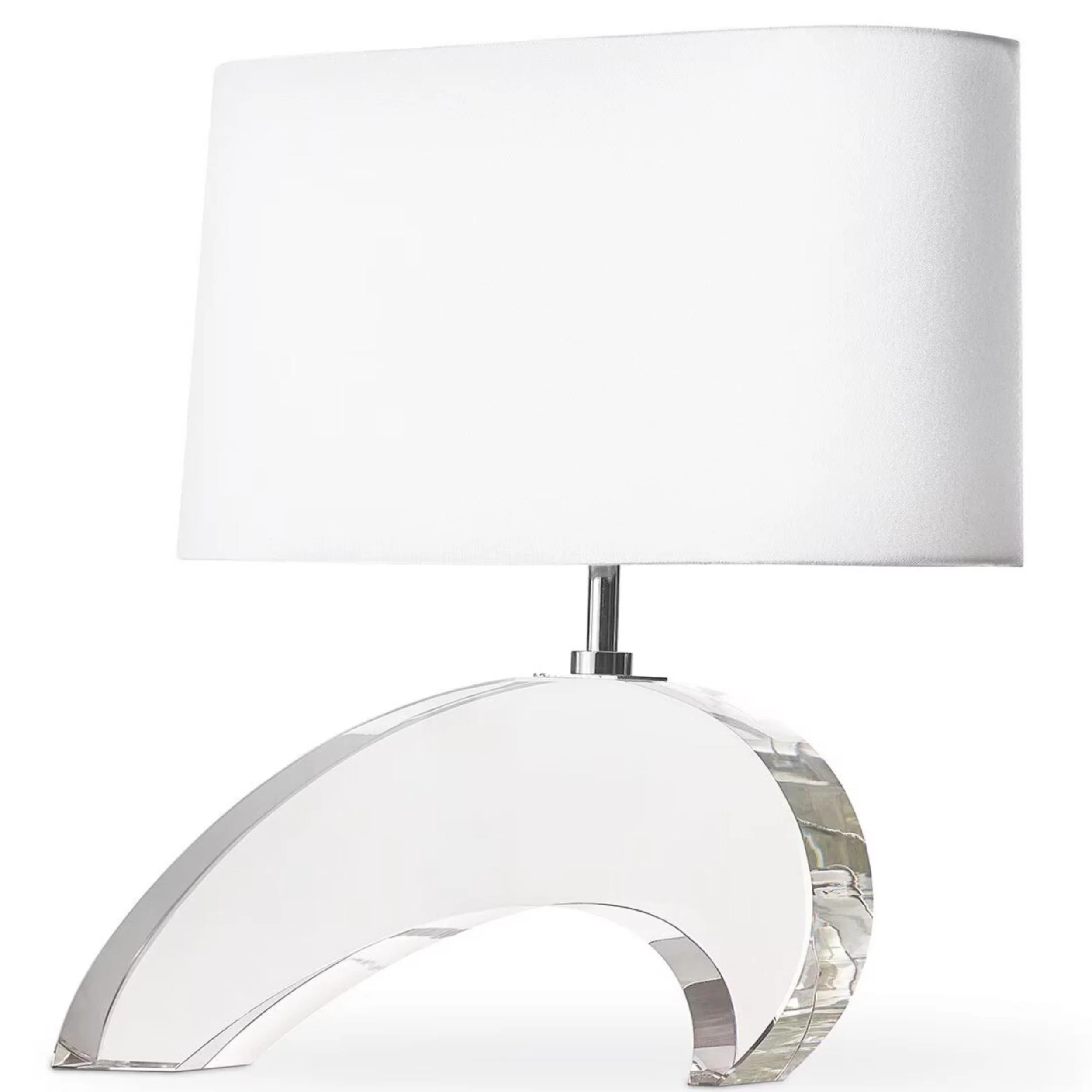 Wave Crystal Table Lamp, Clear - Image 3