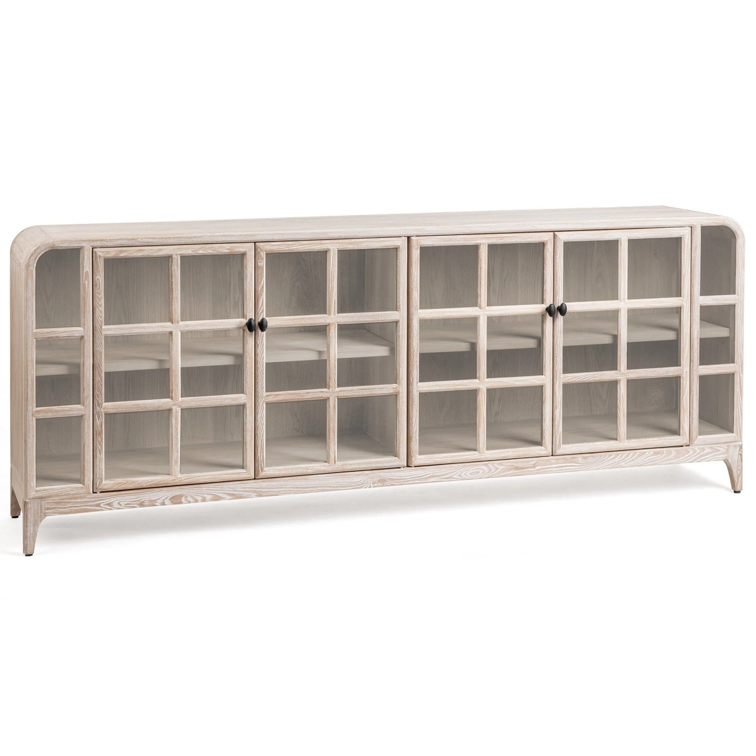 Waverly Cabinet, White Washed