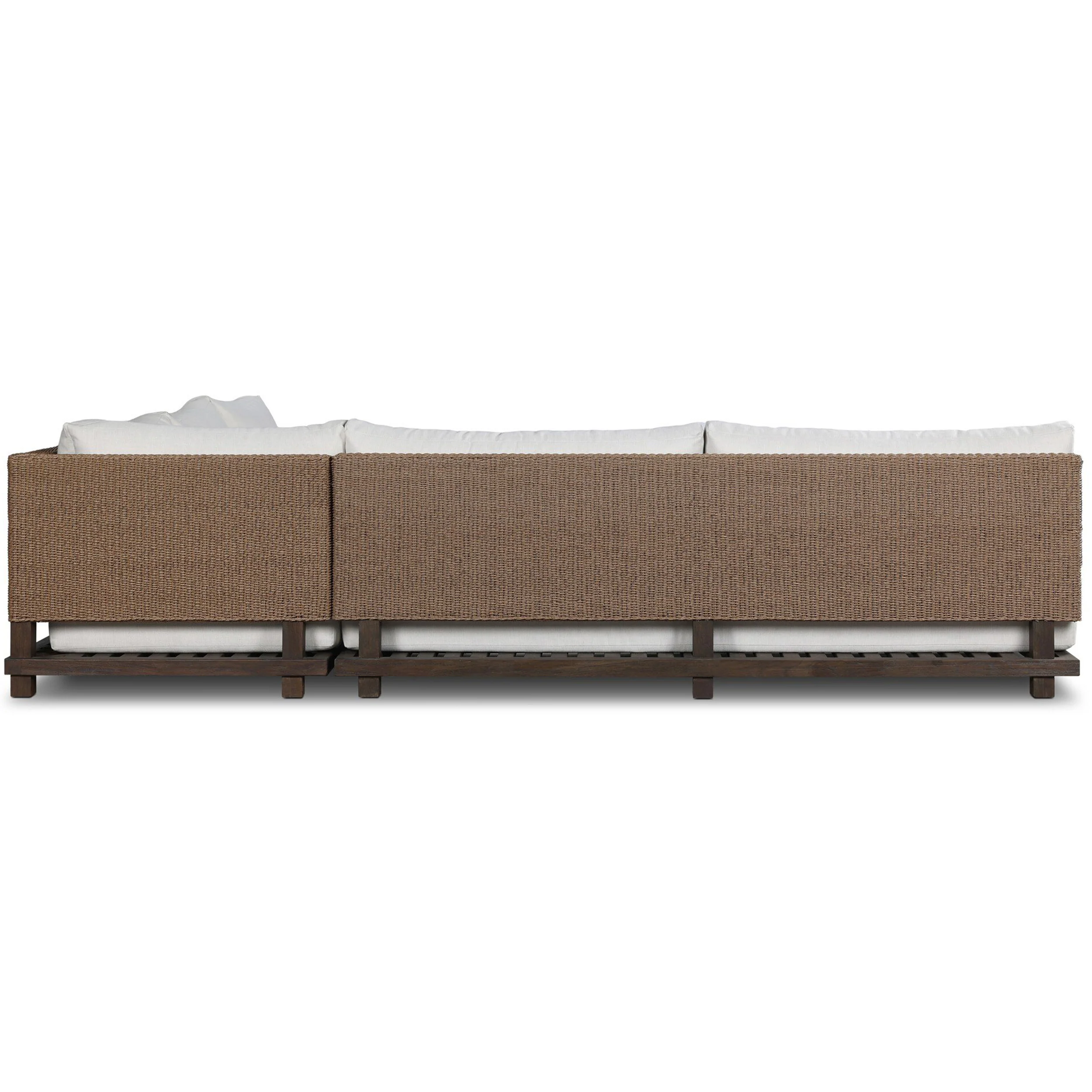 Wayford Outdoor 3 Piece Sectional, Vergo Cream by Four Hands - Image 3