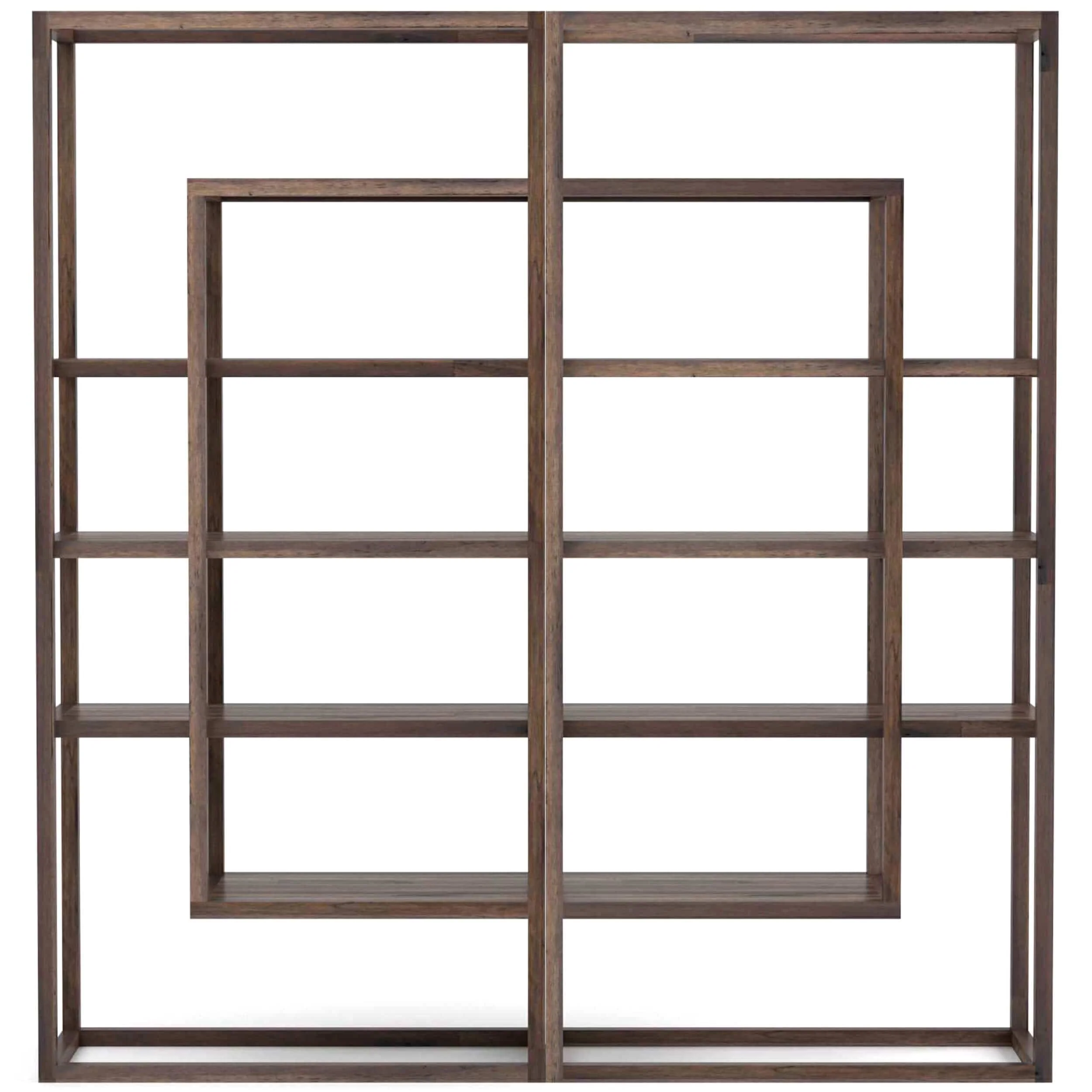 Waylon Double Bookshelf, Harvest Brown by Four Hands - Image 2