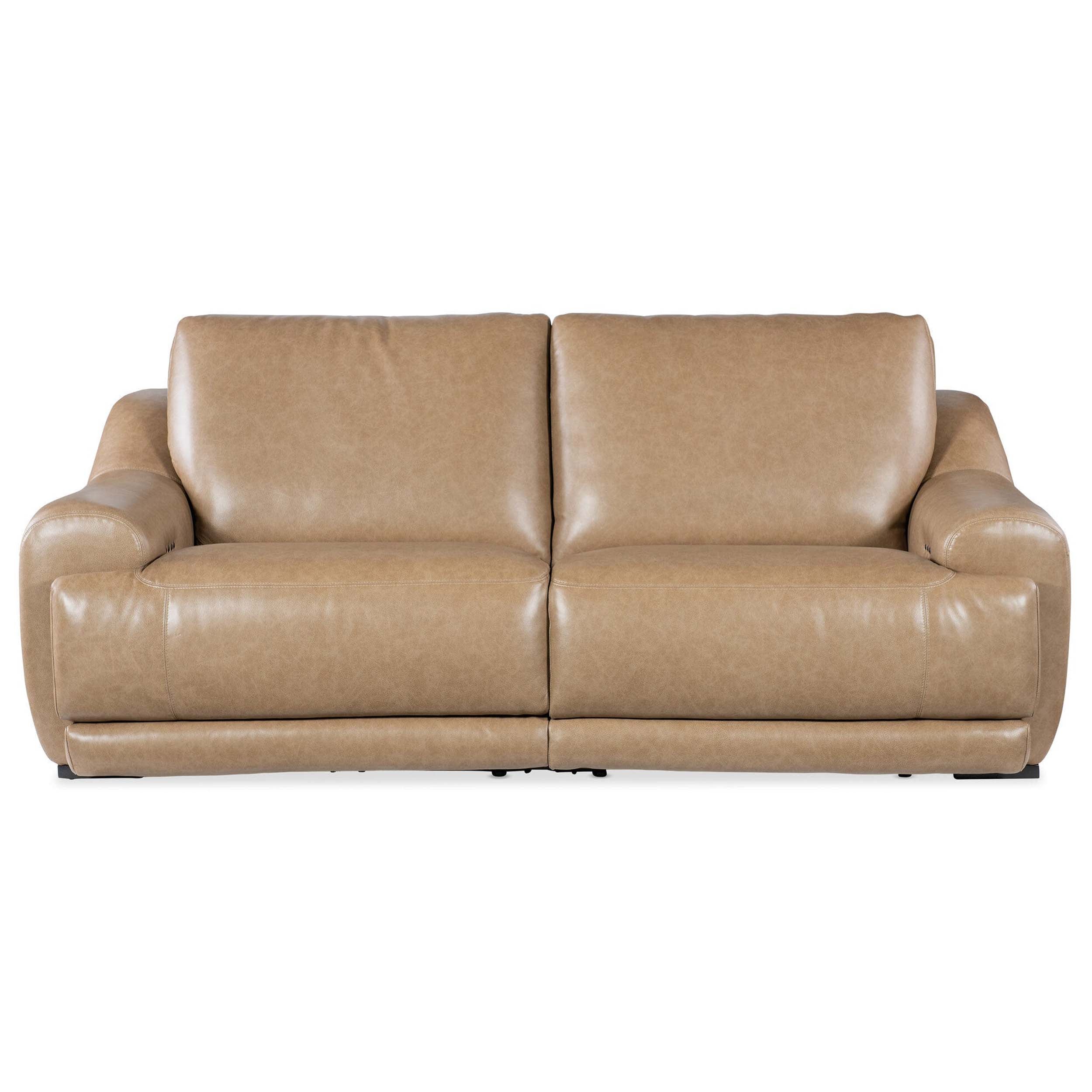 Wayward Leather Power Sofa, Latte