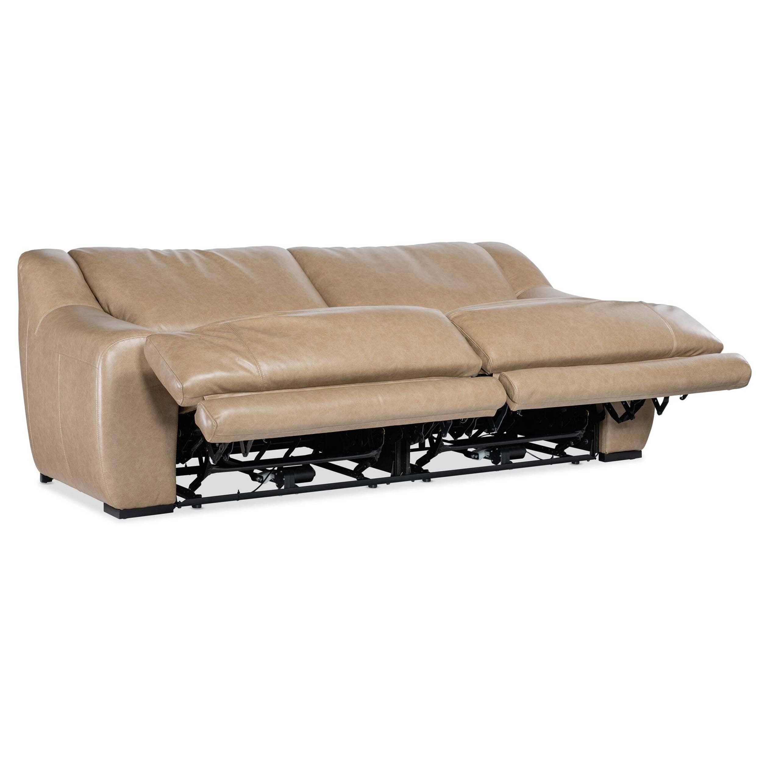 Wayward Leather Power Sofa, Latte - Image 6