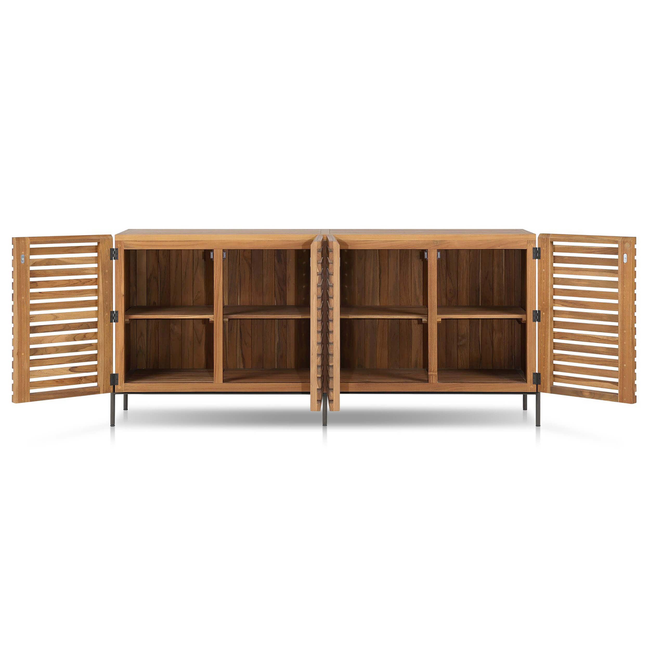 Webb Outdoor Sideboard, Natural by Four Hands - Image 4