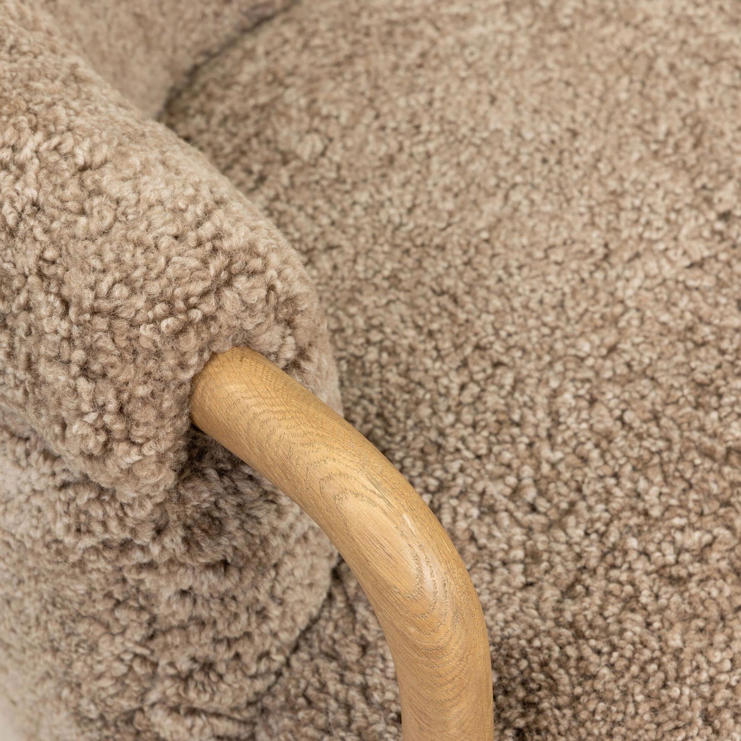 Webber Chair, Taupe Shearling by Amber Lewis x Four Hands - Image 5