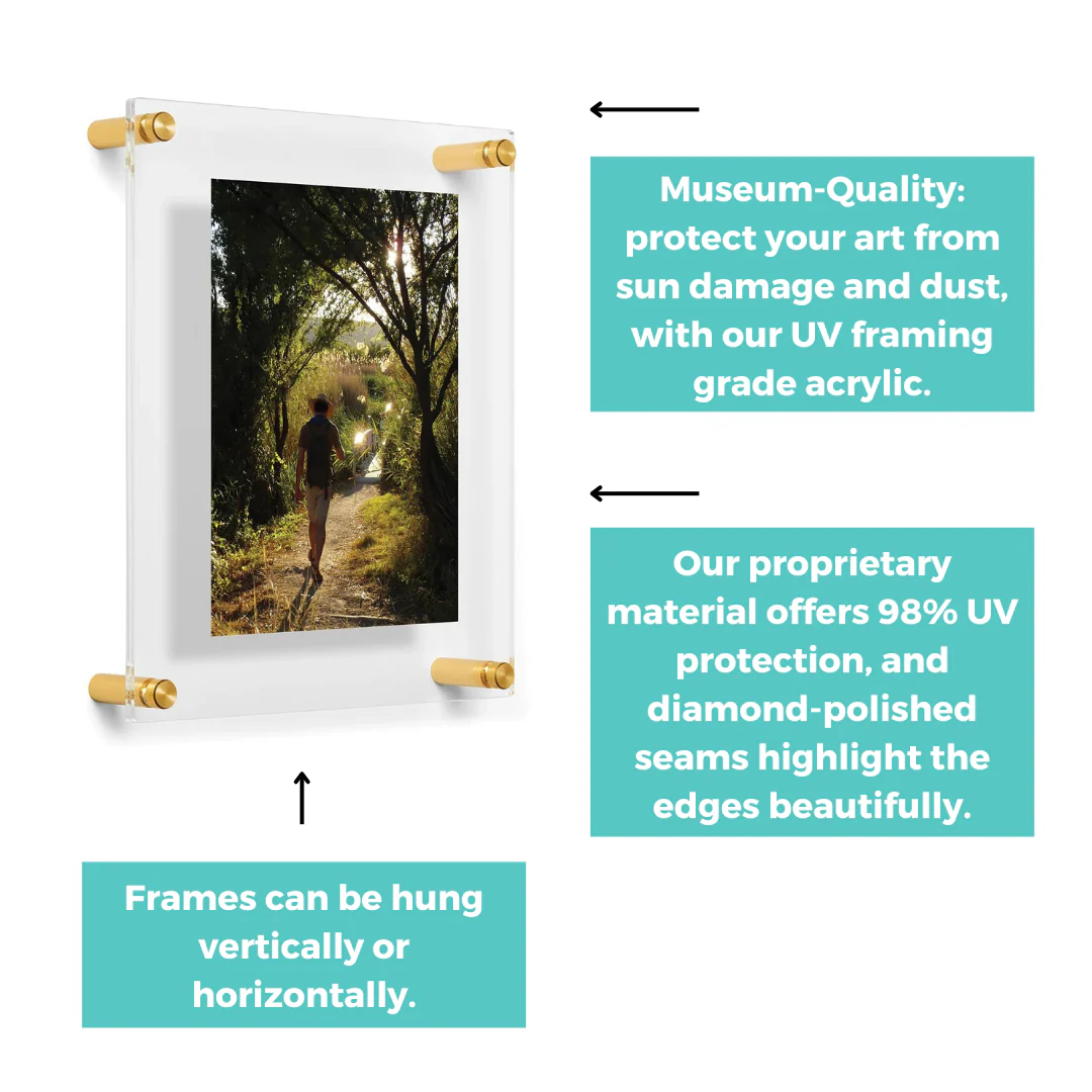 Wedding Collection Double Panel Floating Frames - Image 28