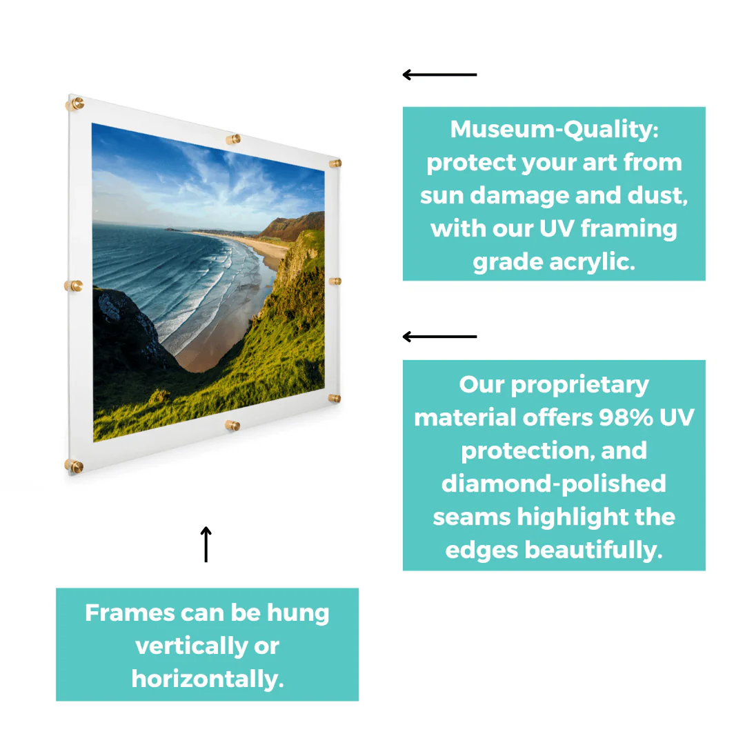 Wedding Collection Double Panel Floating Frames - Image 91