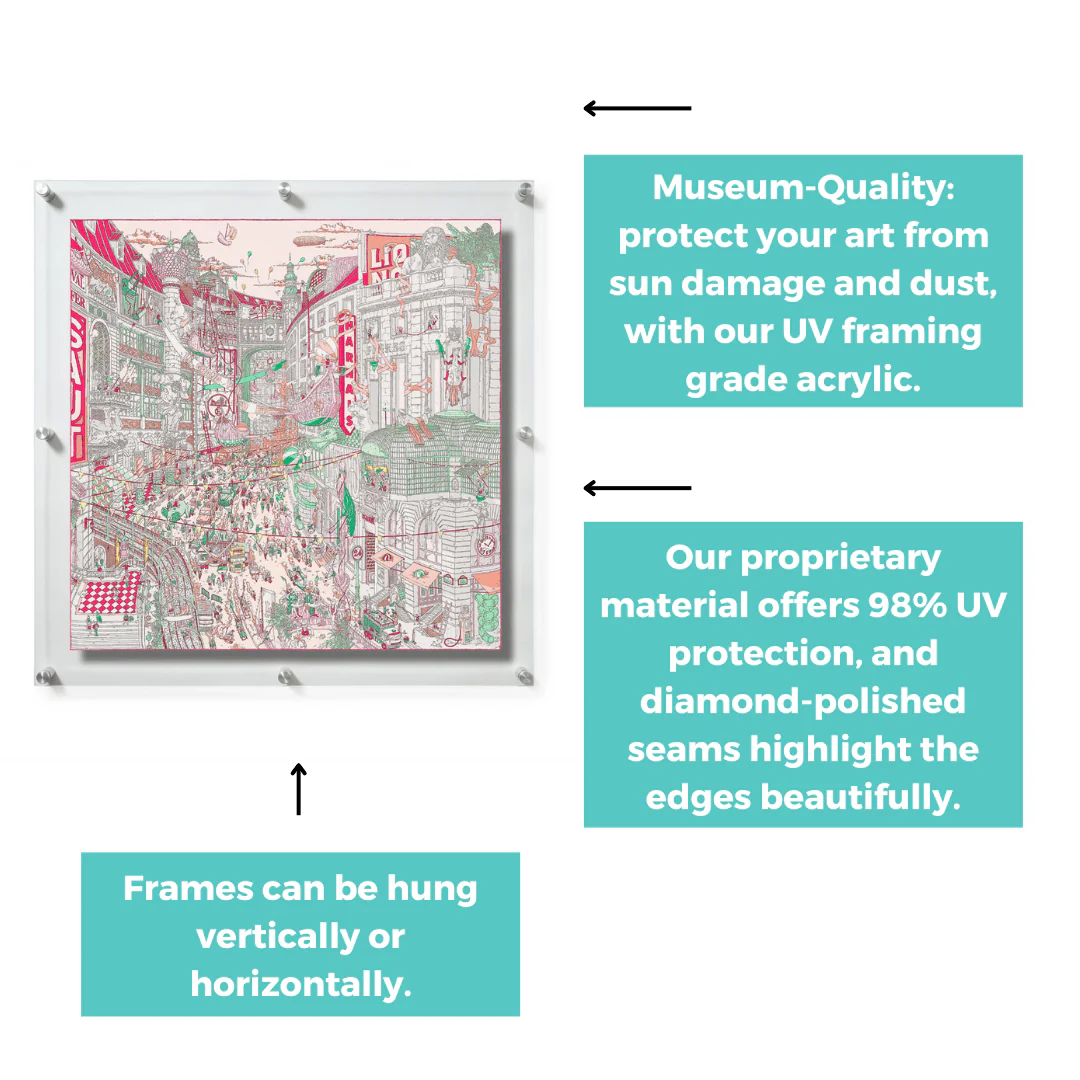 Wedding Collection Double Panel Floating Frames - Image 98