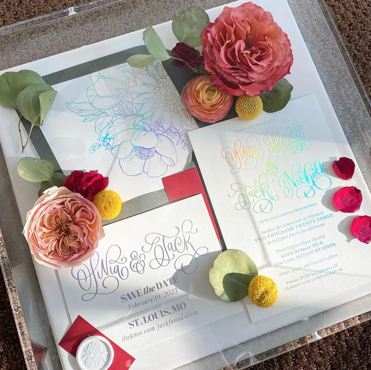 Wedding Memoir Shadowbox - Image 2
