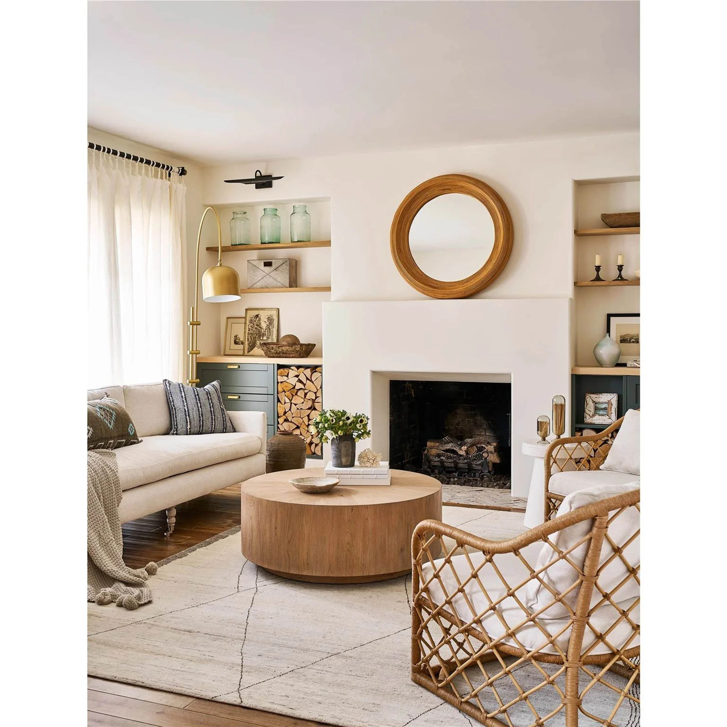 Weekender Lakeway Mirror, Natural Rattan - Image 4