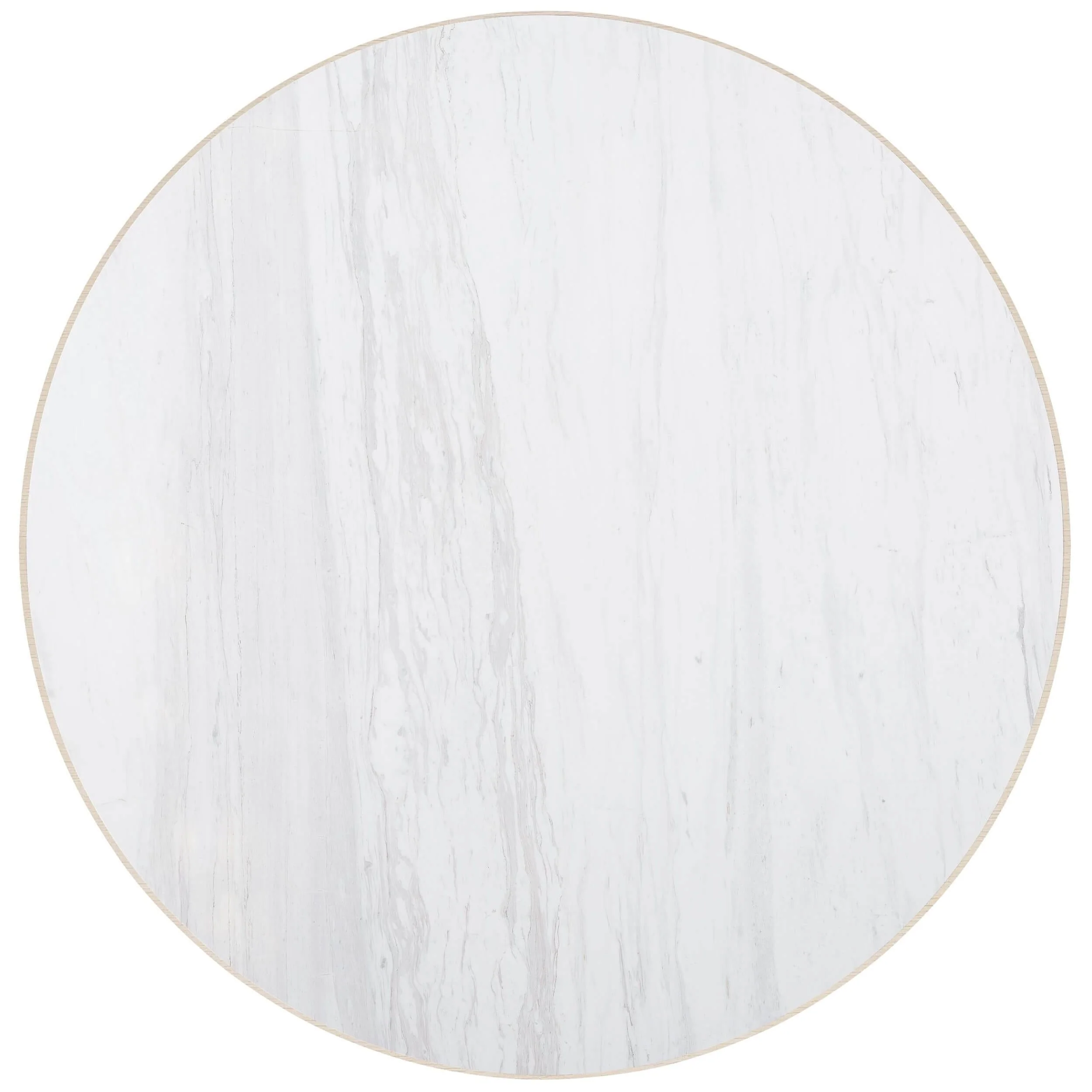 Westwood Round Stone Top Dining Table, Polished Limestone - Image 3