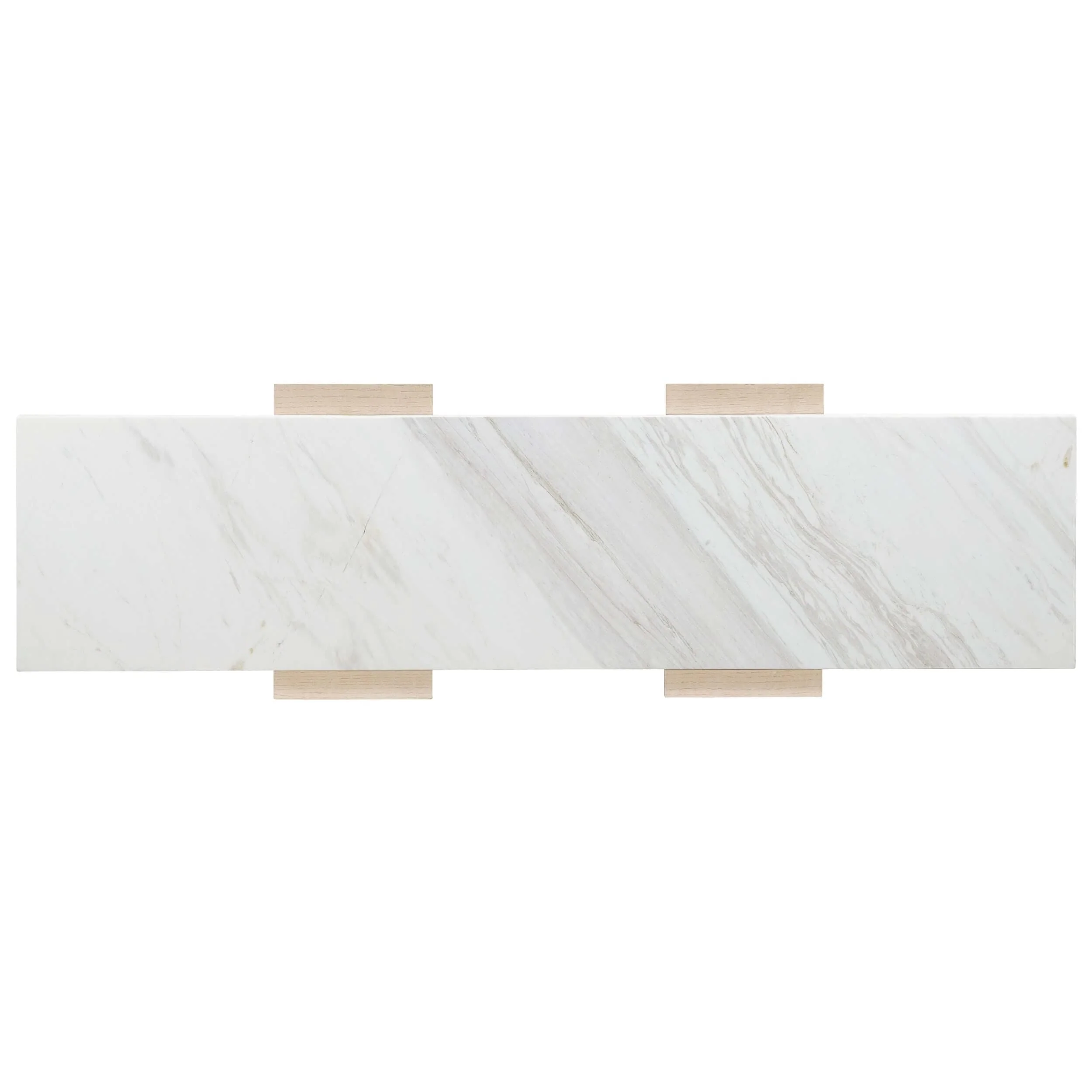 Westwood Stone Top Console Table, Polished Limestone - Image 3