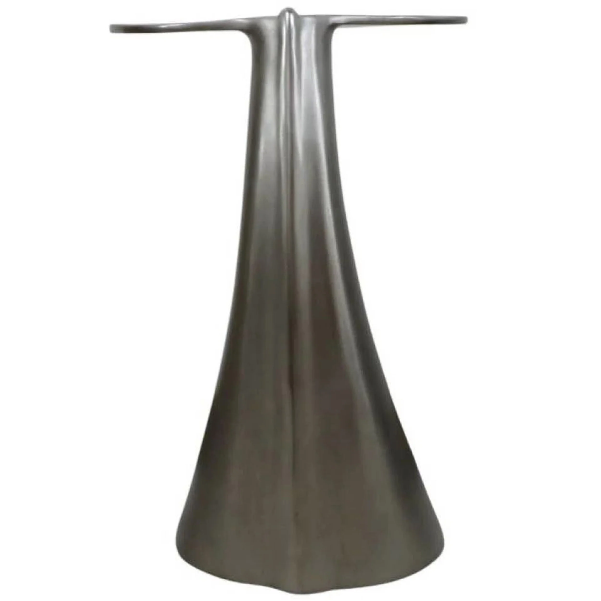 Whale Tail Accent Table, Antique Nickel - Image 4
