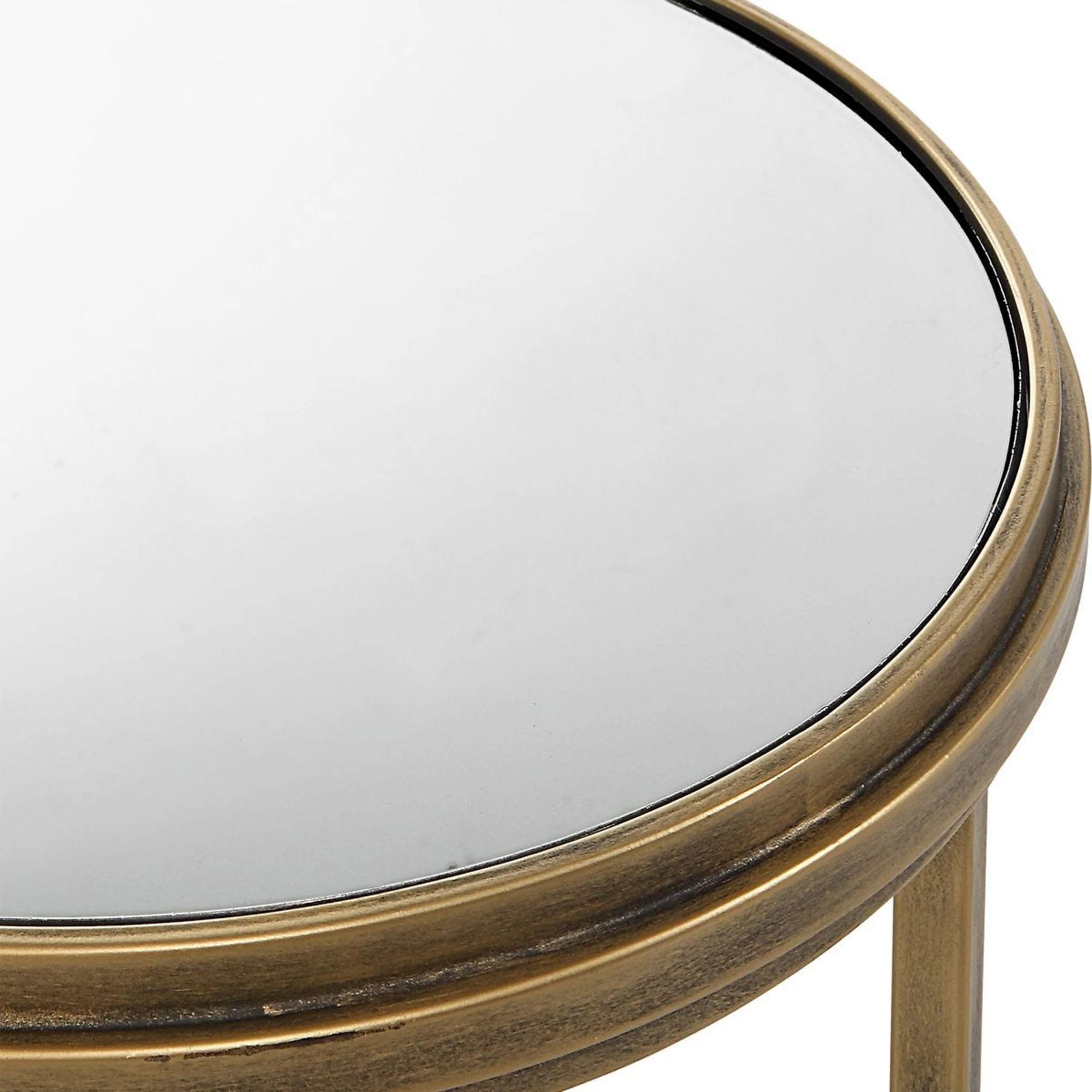 Whitley Nesting End Tables, Set of 2, Brushed Gold - Image 4