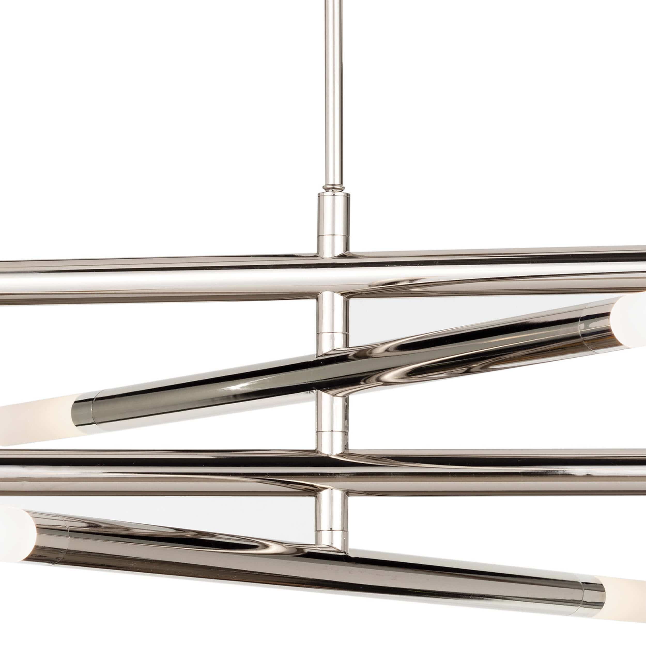 Wick Chandelier, Polished Nickel - Image 3