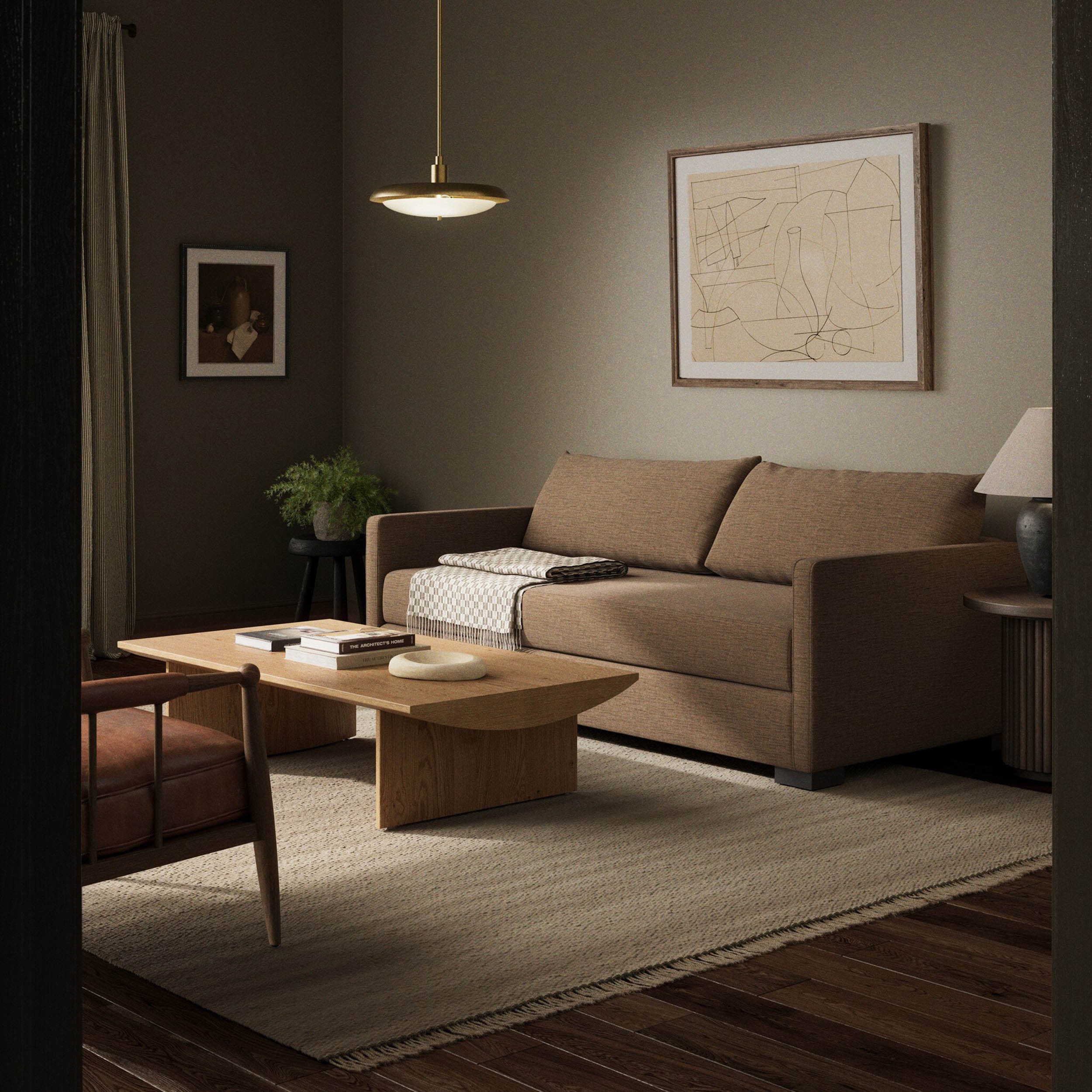 Wickham Sleeper Sofa, Nomad Mushroom by Four Hands - Image 4