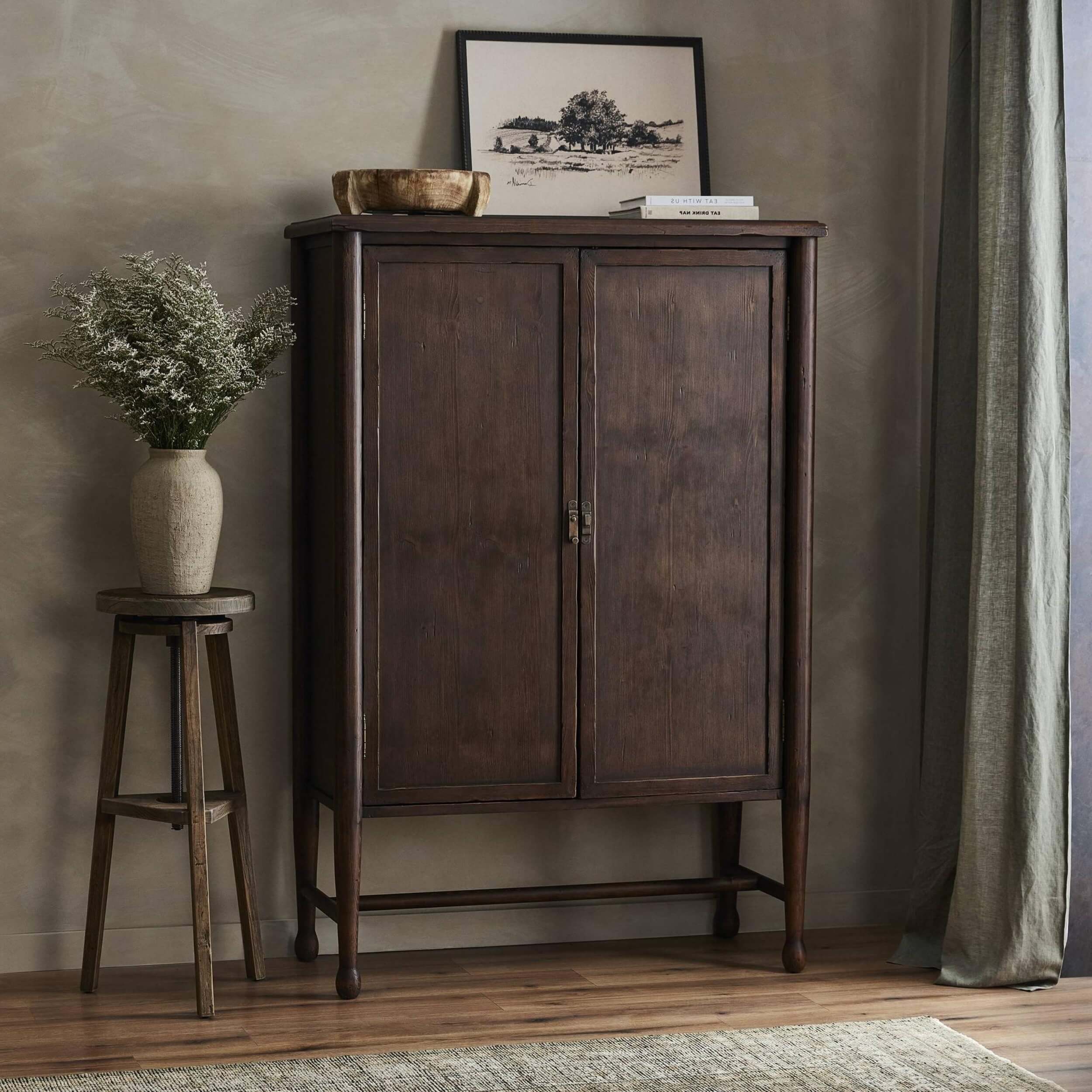 Wilder Bar Cabinet, Aged Pine by Amber Lewis x Four Hands - Image 6