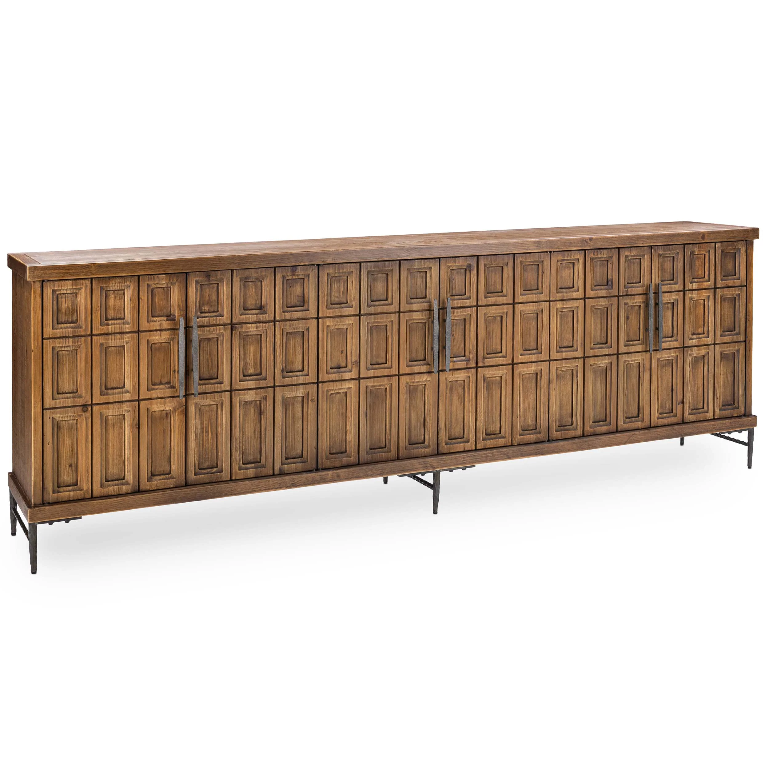 Willmark 6 Door Cabinet, Mission Brown