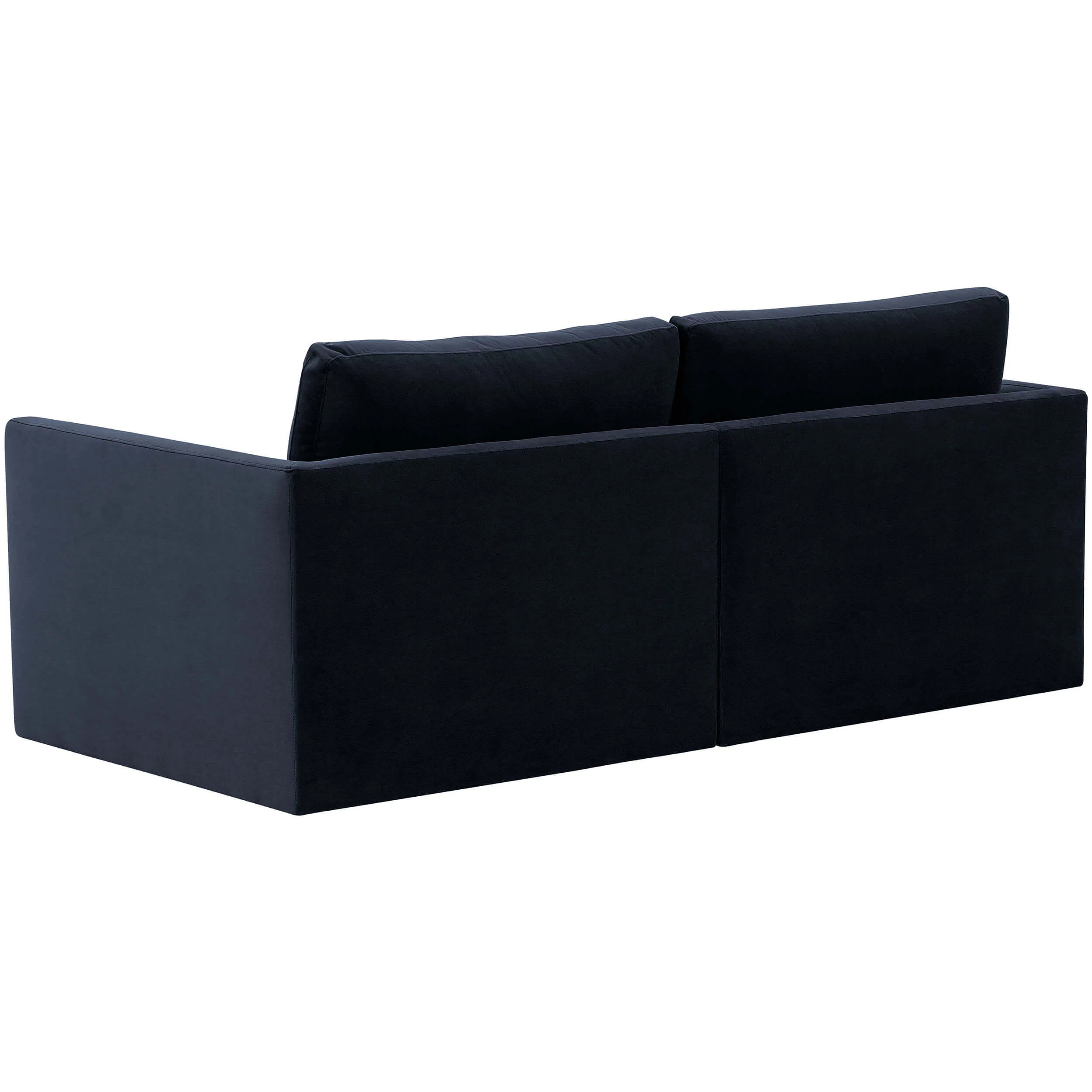Willow 2 Piece Modular Loveseat, Navy - Image 3