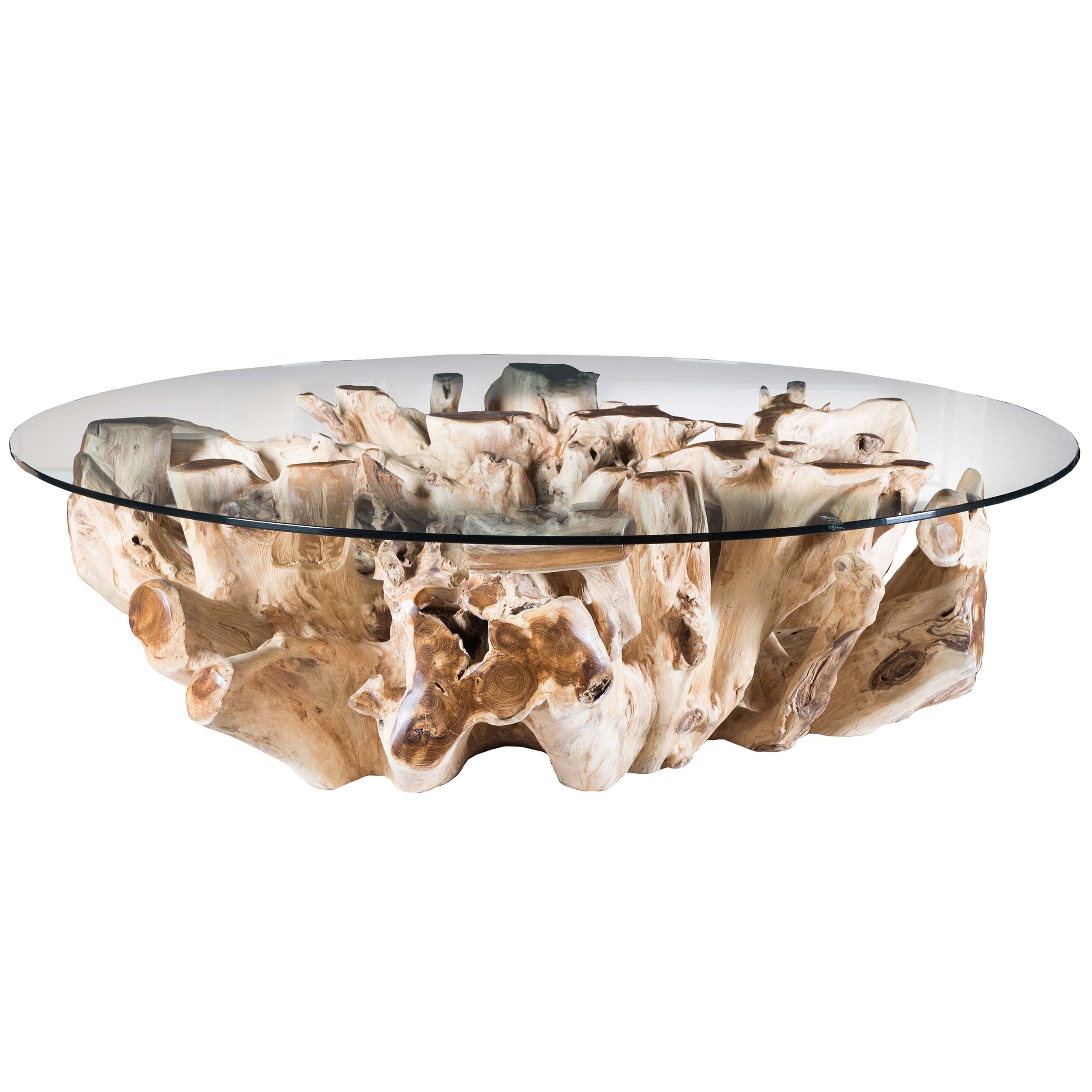 Willow Round Coffee Table, Natural