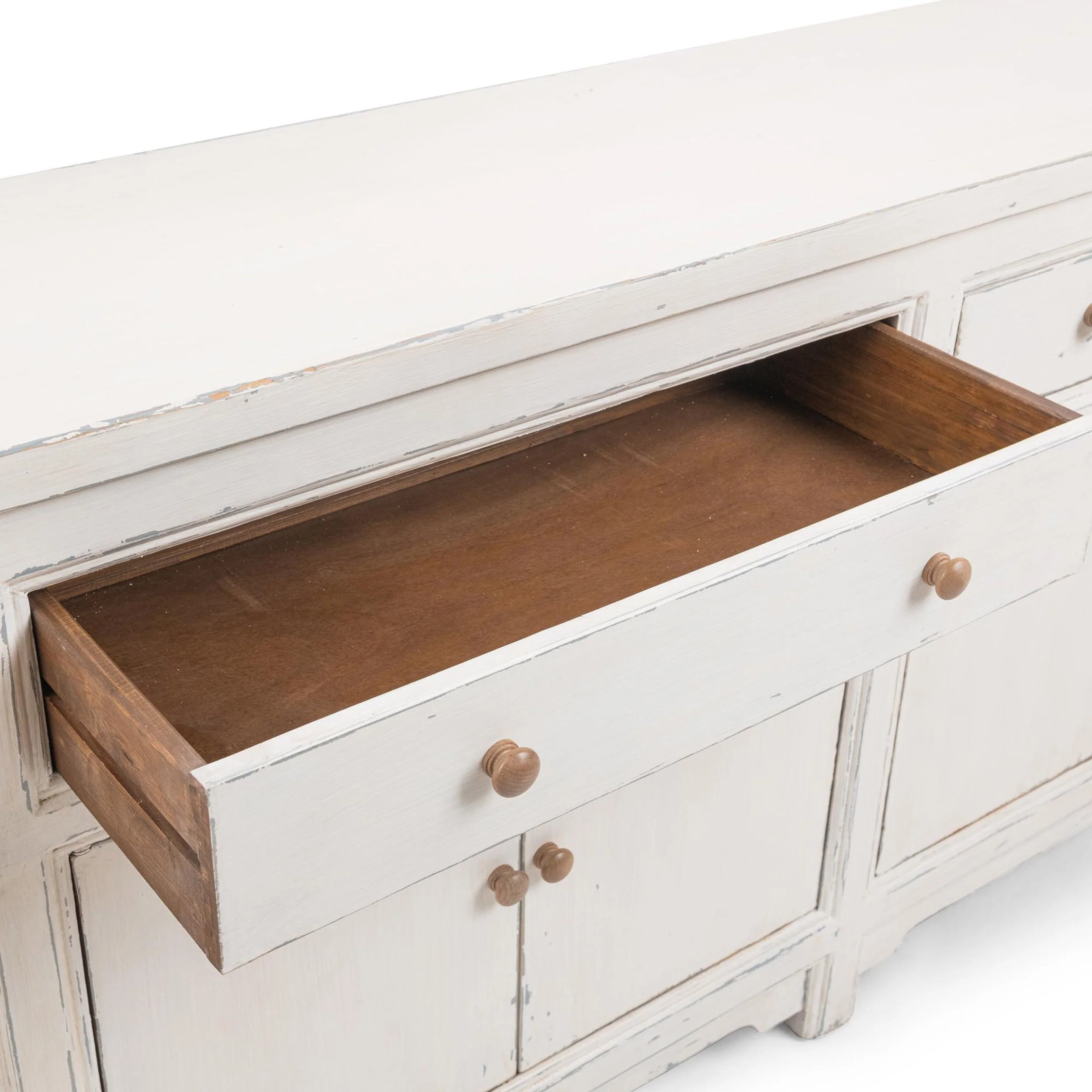 Winford 6 Door Cabinet, Coastal Cream - Image 4