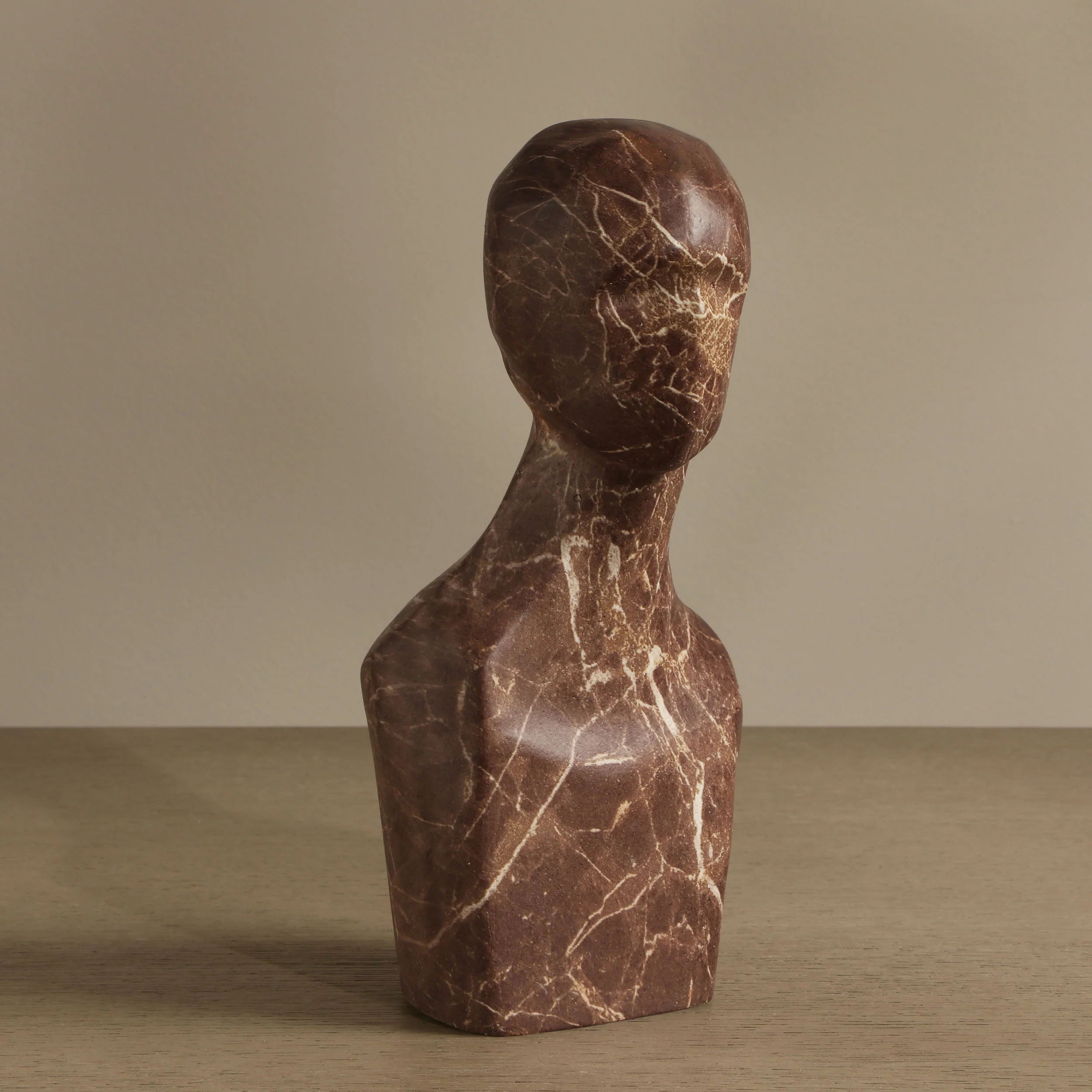 Wisdom Bookend, Brown Marble-Like, Set of 2 - Image 4