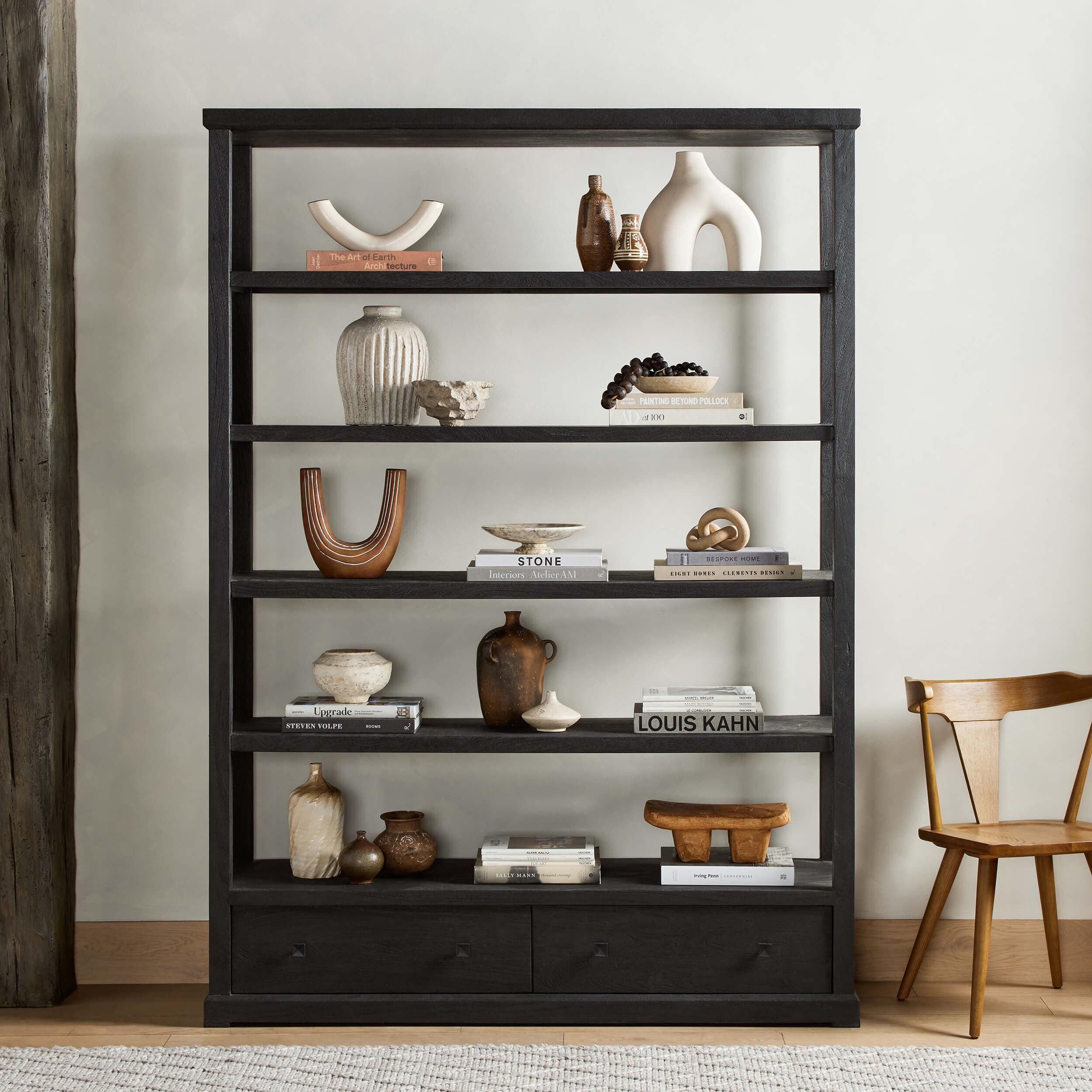 Woodmore Bookcase, Dark Totem by Four Hands - Image 5
