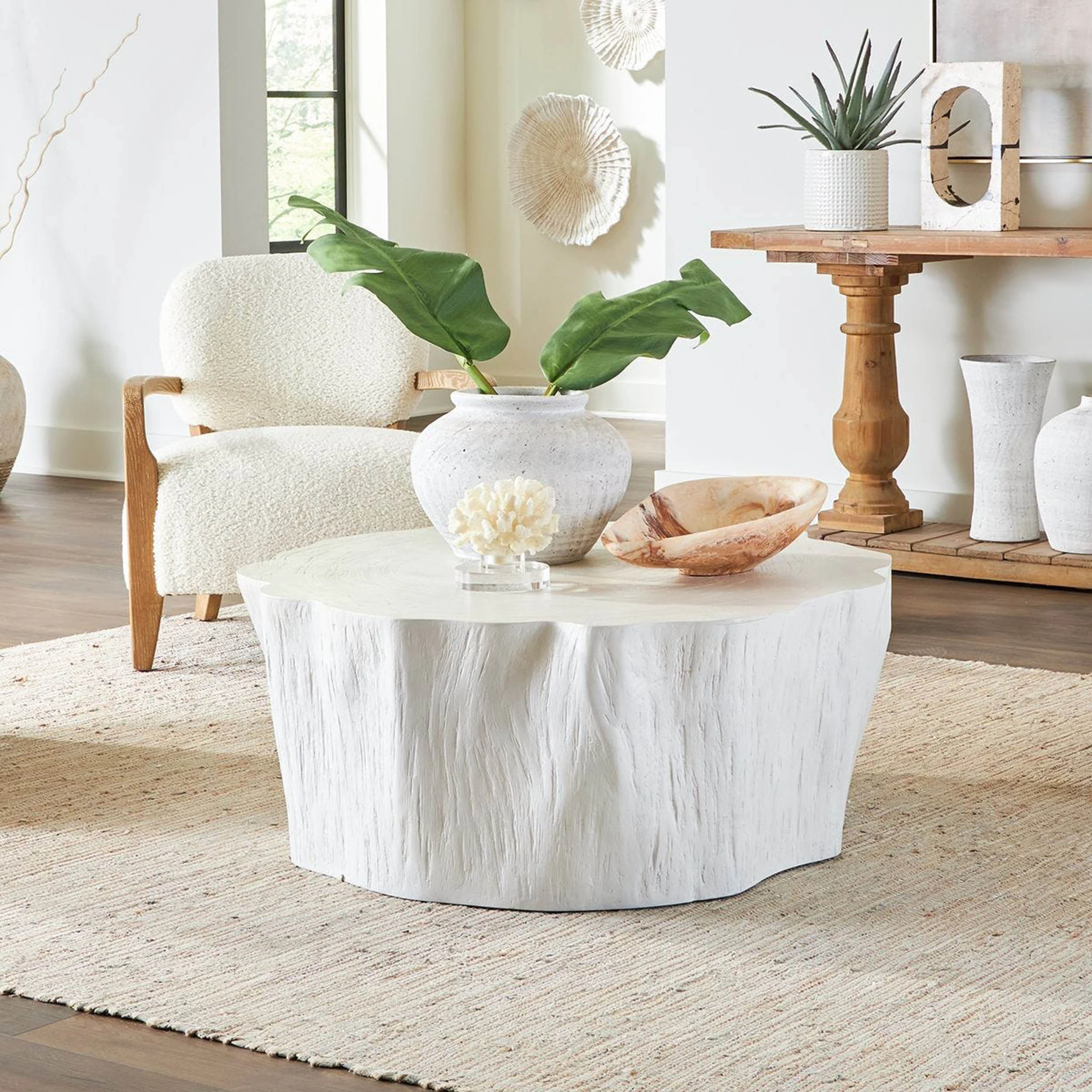 Woods Edge Coffee Table, White - Image 5