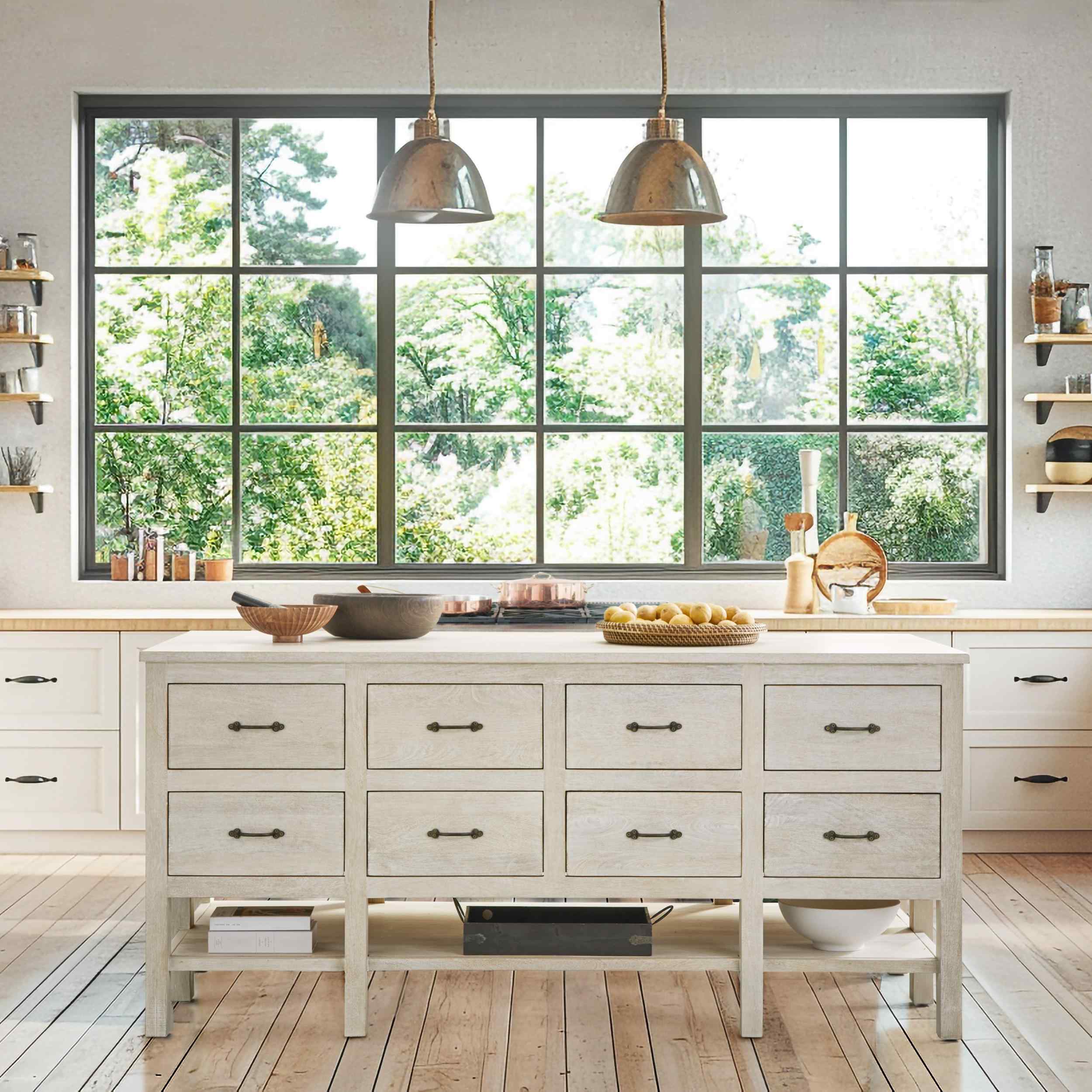 Workstation Cabinet, Creamwood - Image 6