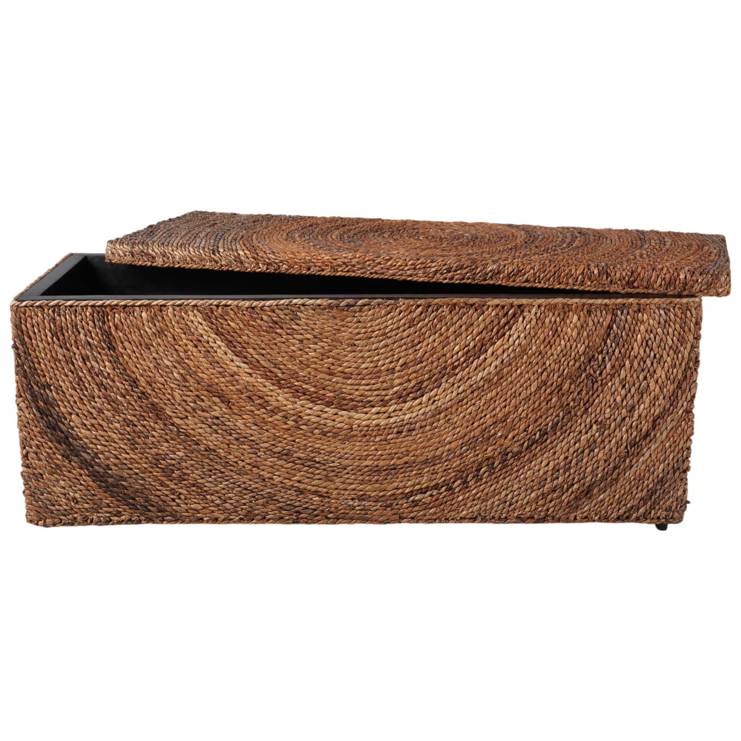 Woven Stoarge Bench, Natural - Image 4