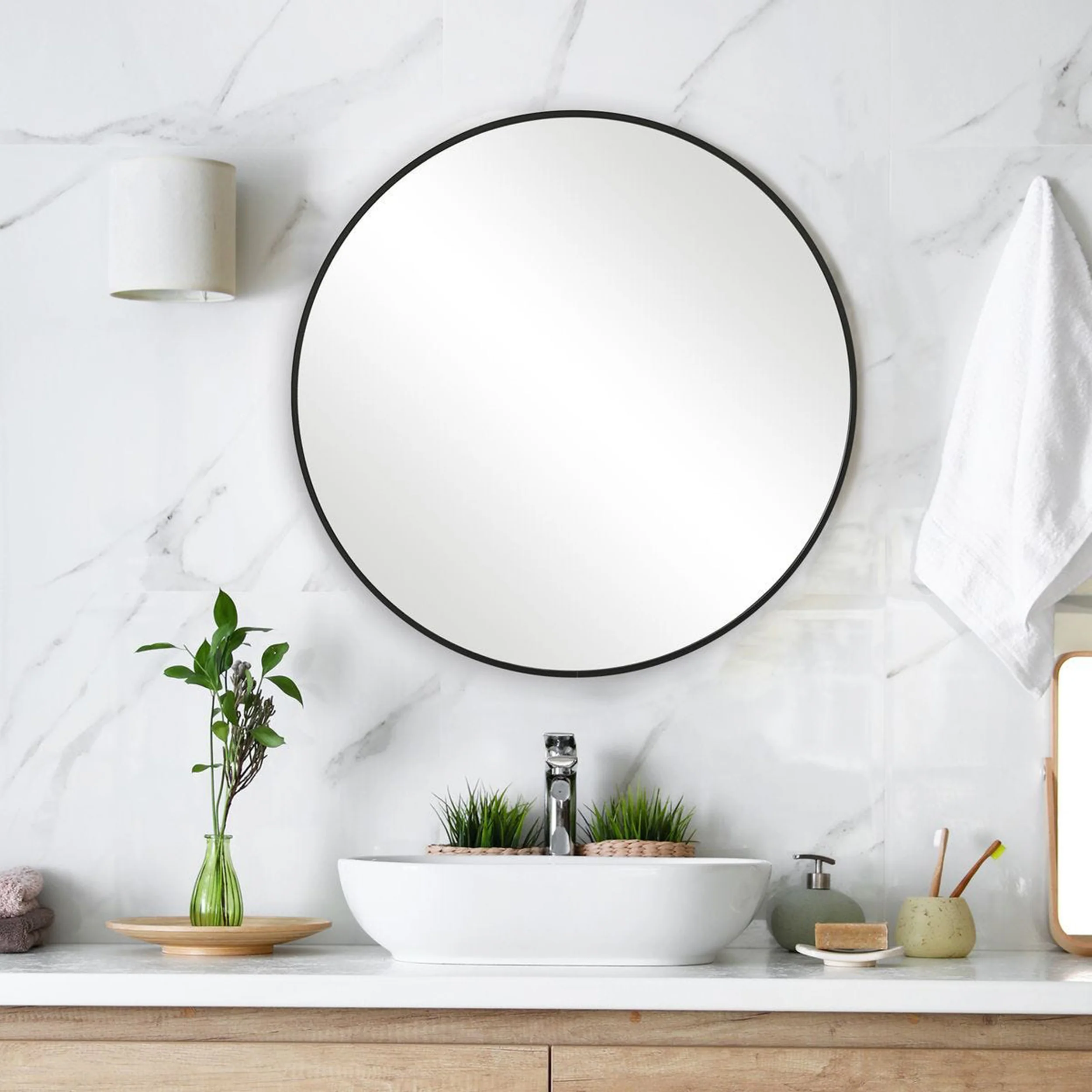 Yoko Mirror, Black - Image 3