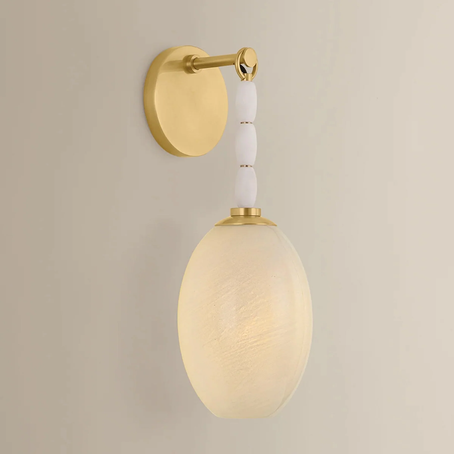 Yolanda Wall Sconce, Aged Brass - Image 3