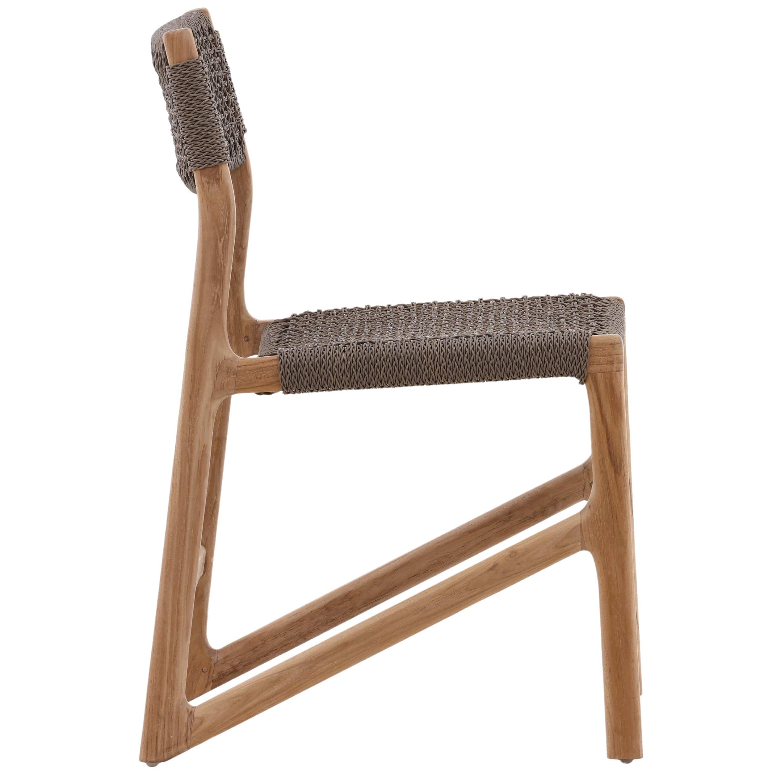 Ysidro Outdoor Dining Chair, Grey, Set of 2 - Image 3