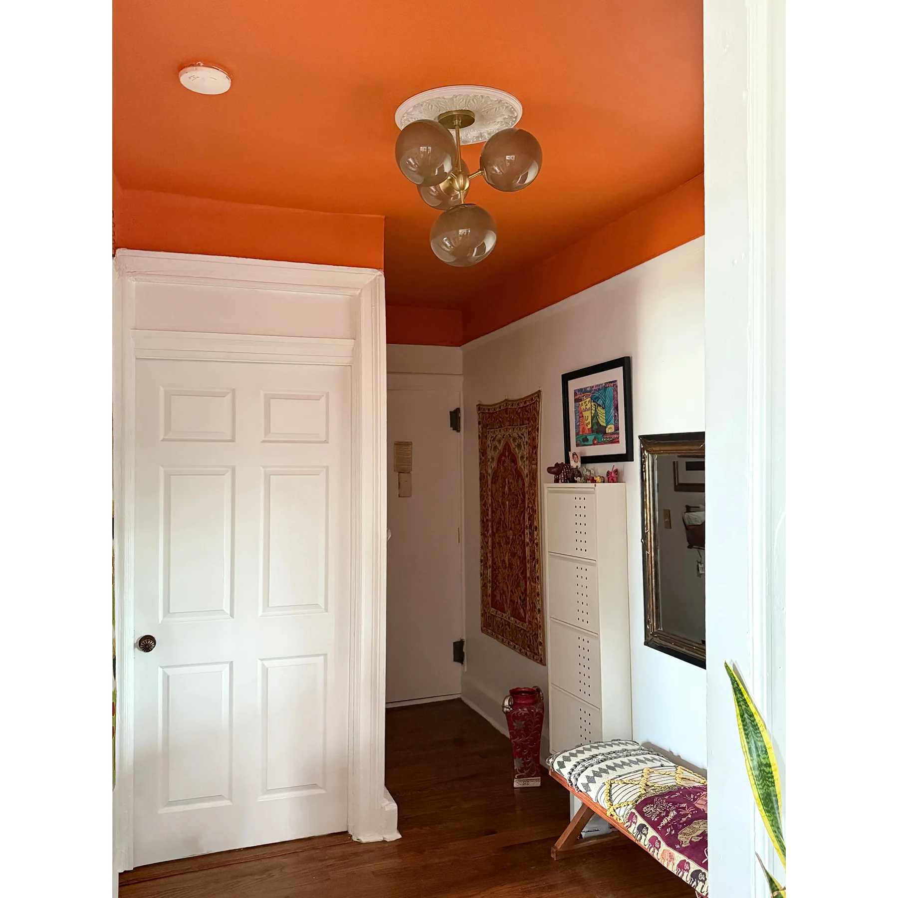Zaley Semi Flush Mount, Aged Brass - Image 3